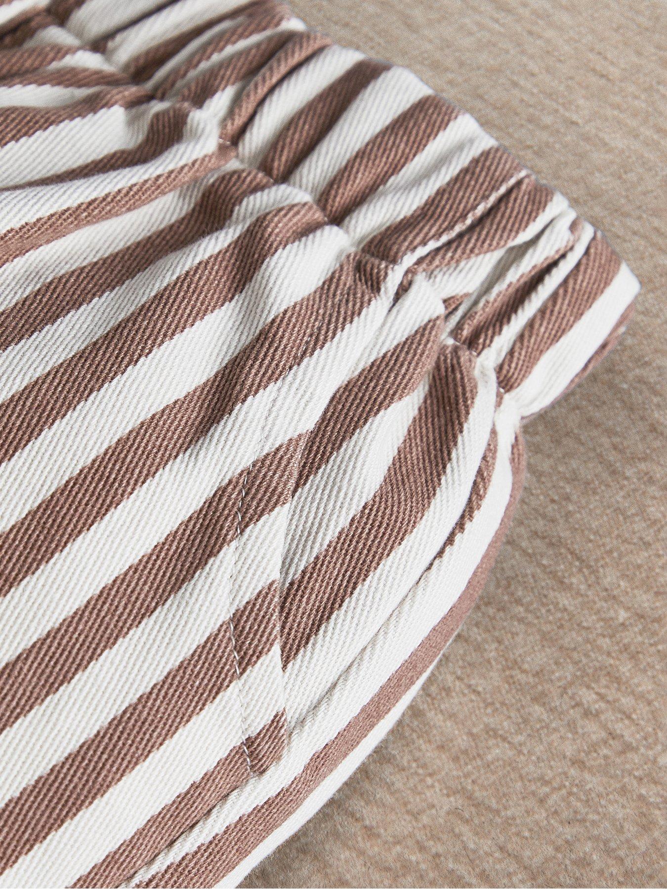 Image 3 of 4 of Mamas & Papas Baby Unisex Stripe Straight Wide-leg Trousers - Multi