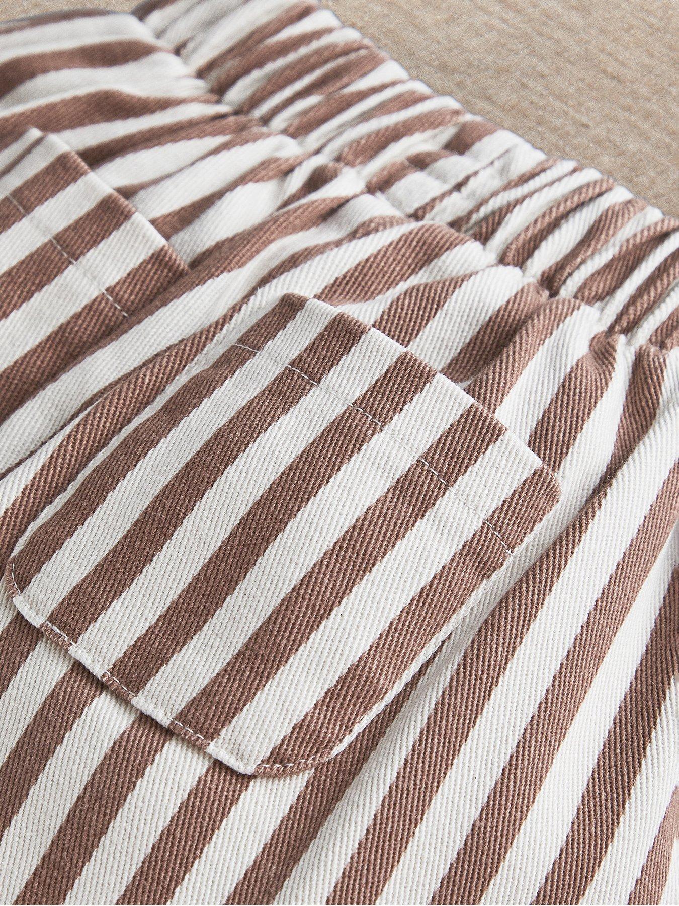 Image 4 of 4 of Mamas & Papas Baby Unisex Stripe Straight Wide-leg Trousers - Multi