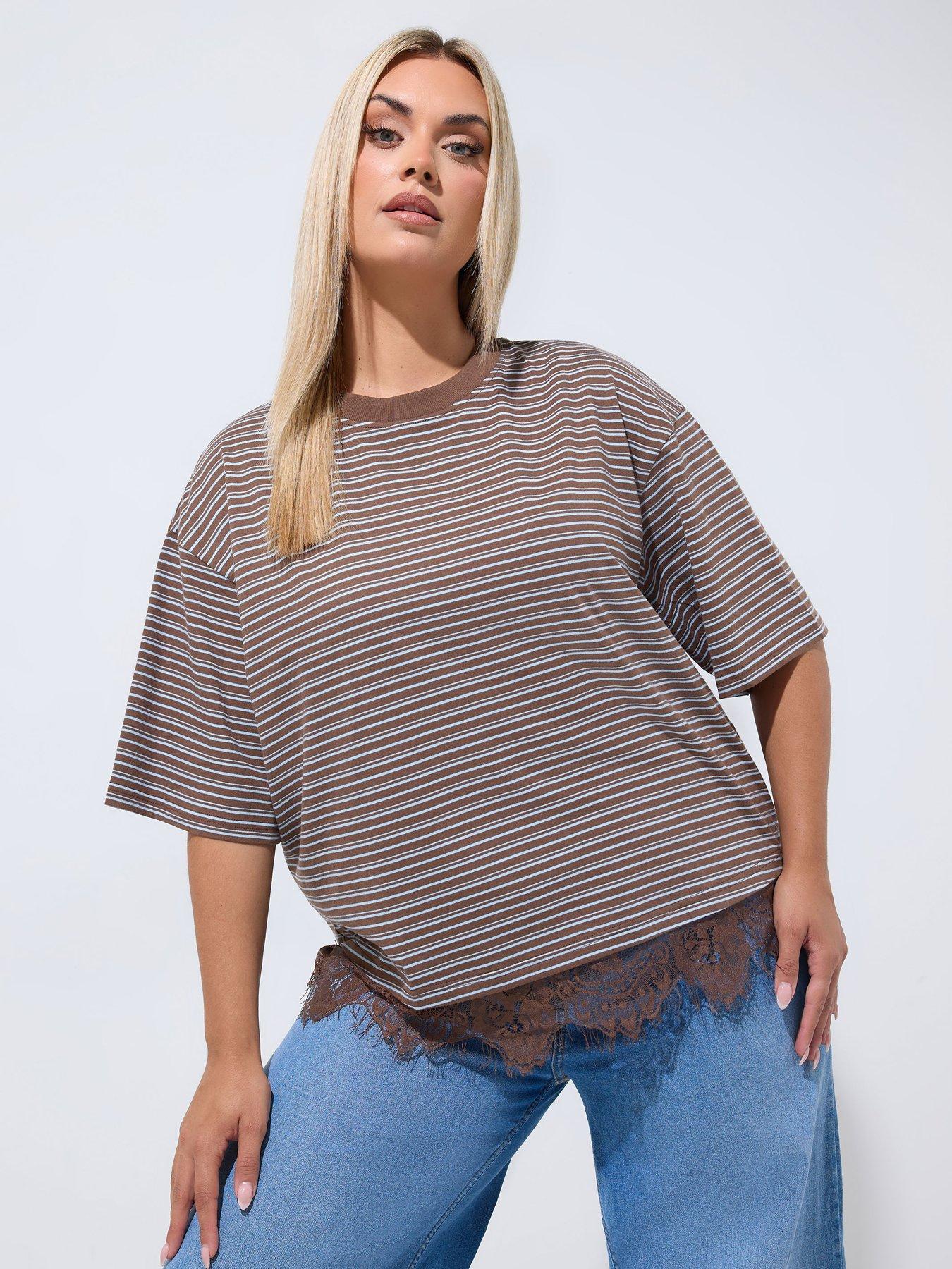 Yours Curve Stripe Top