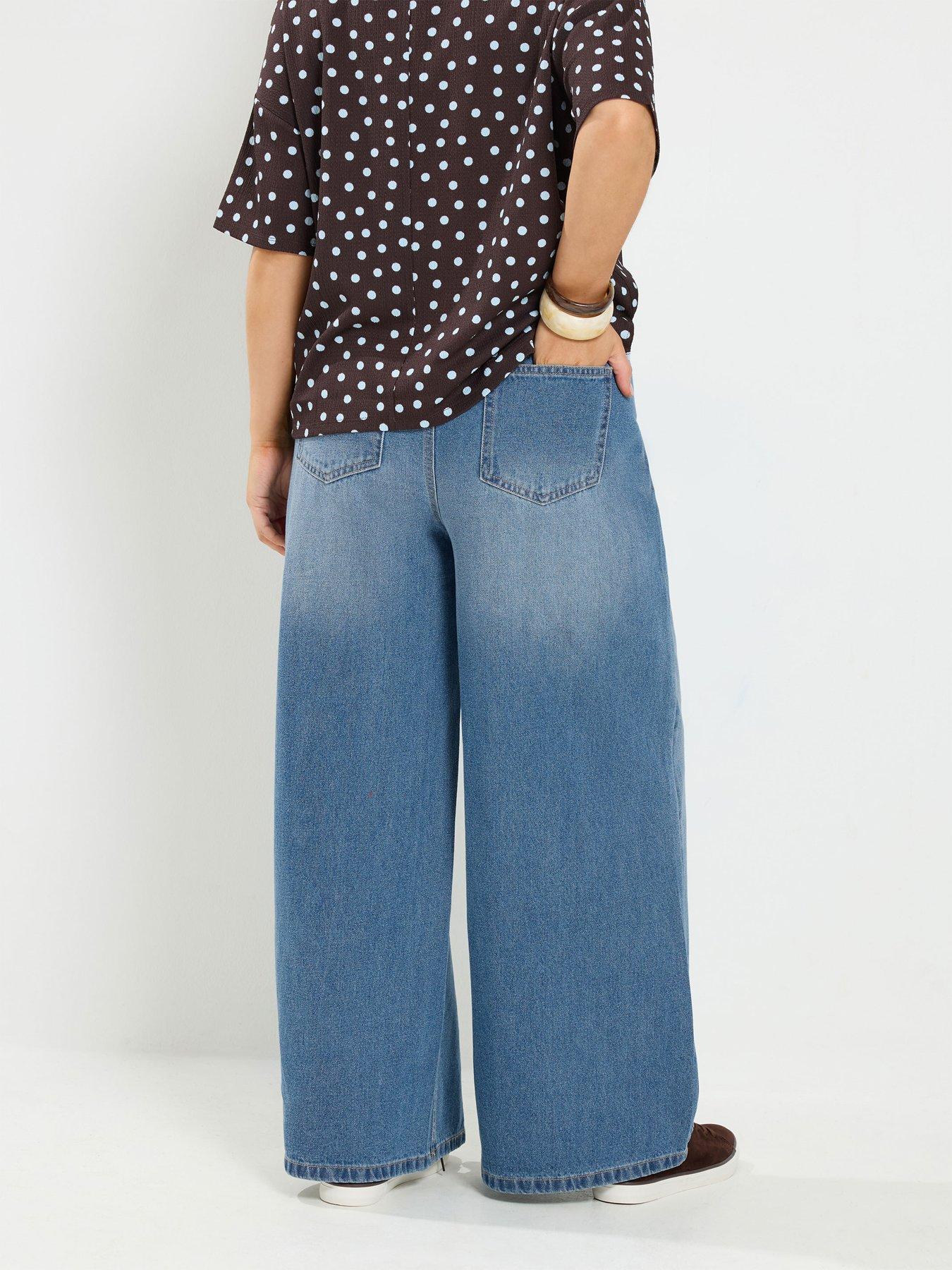 Image 2 of 4 of Yours Women's Curve Asymmetrical Waist Jeans 28" - Blue