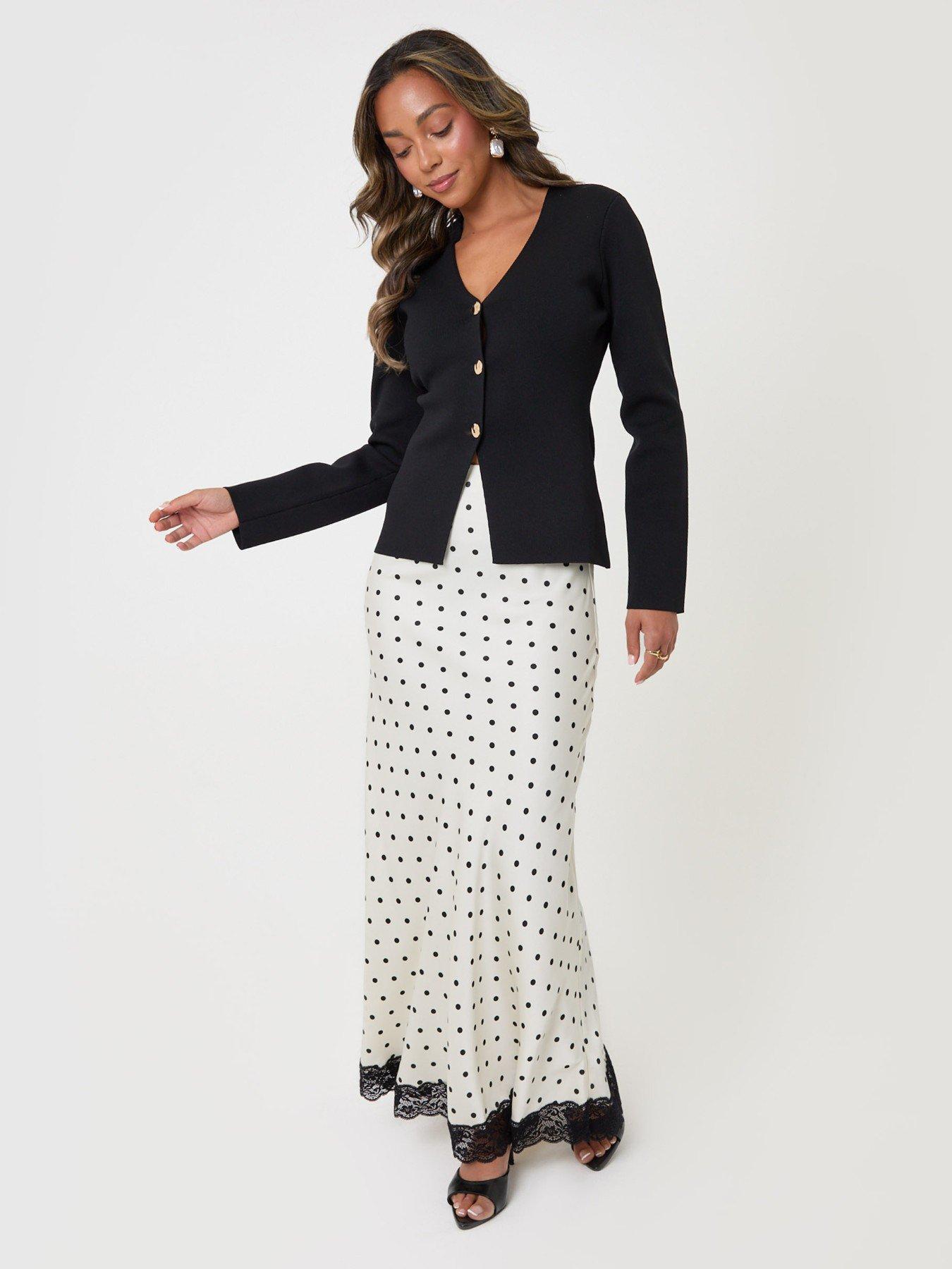 Image 3 of 4 of Threadbare Compact Knit V Neck Cardigan In Black