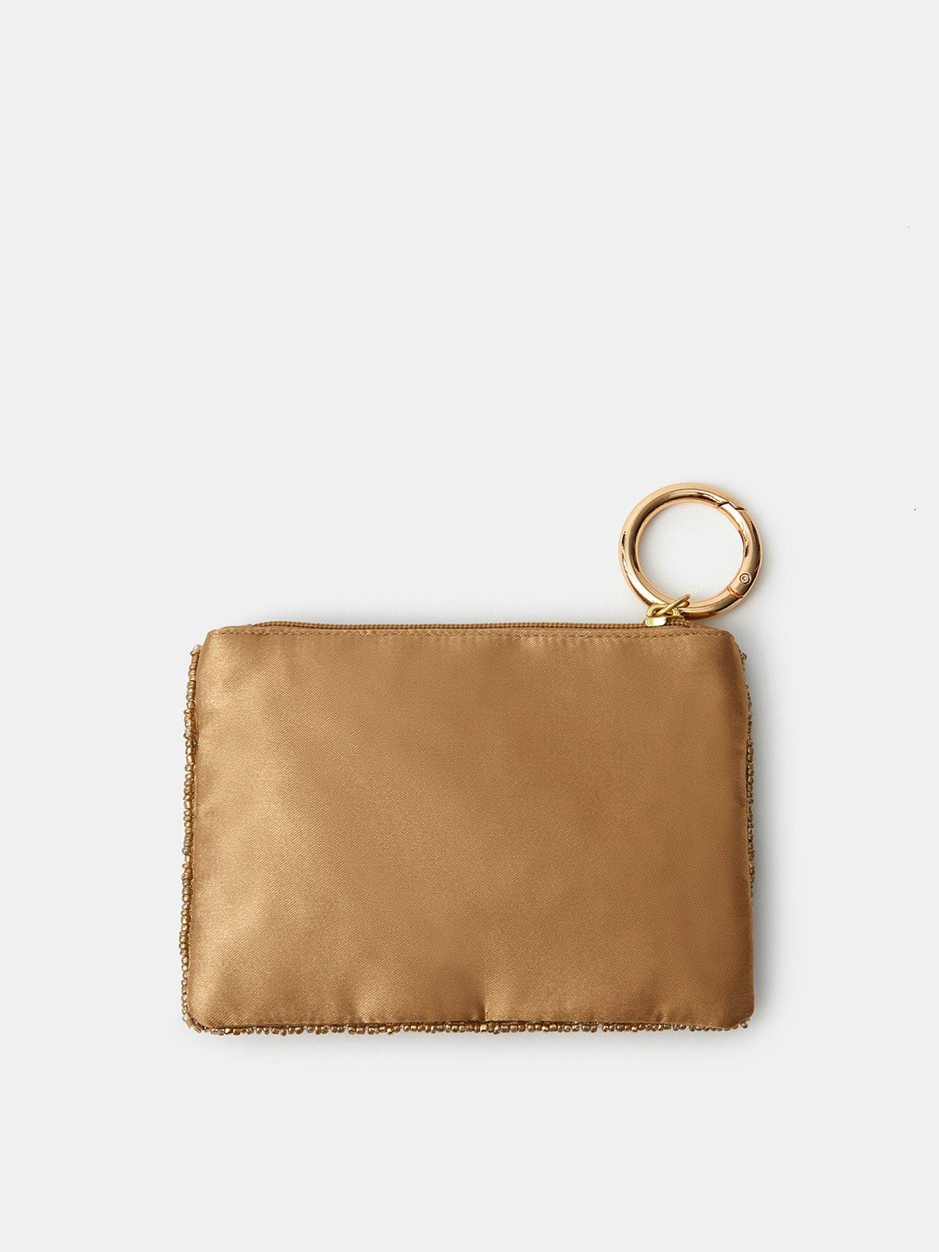 Image 2 of 4 of Accessorize Accessorize Leopard Sequin Coin Purse - Brown