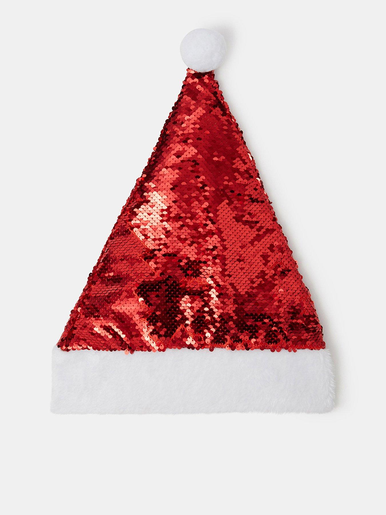 Image 1 of 2 of Accessorize Sequin Santa Hat
