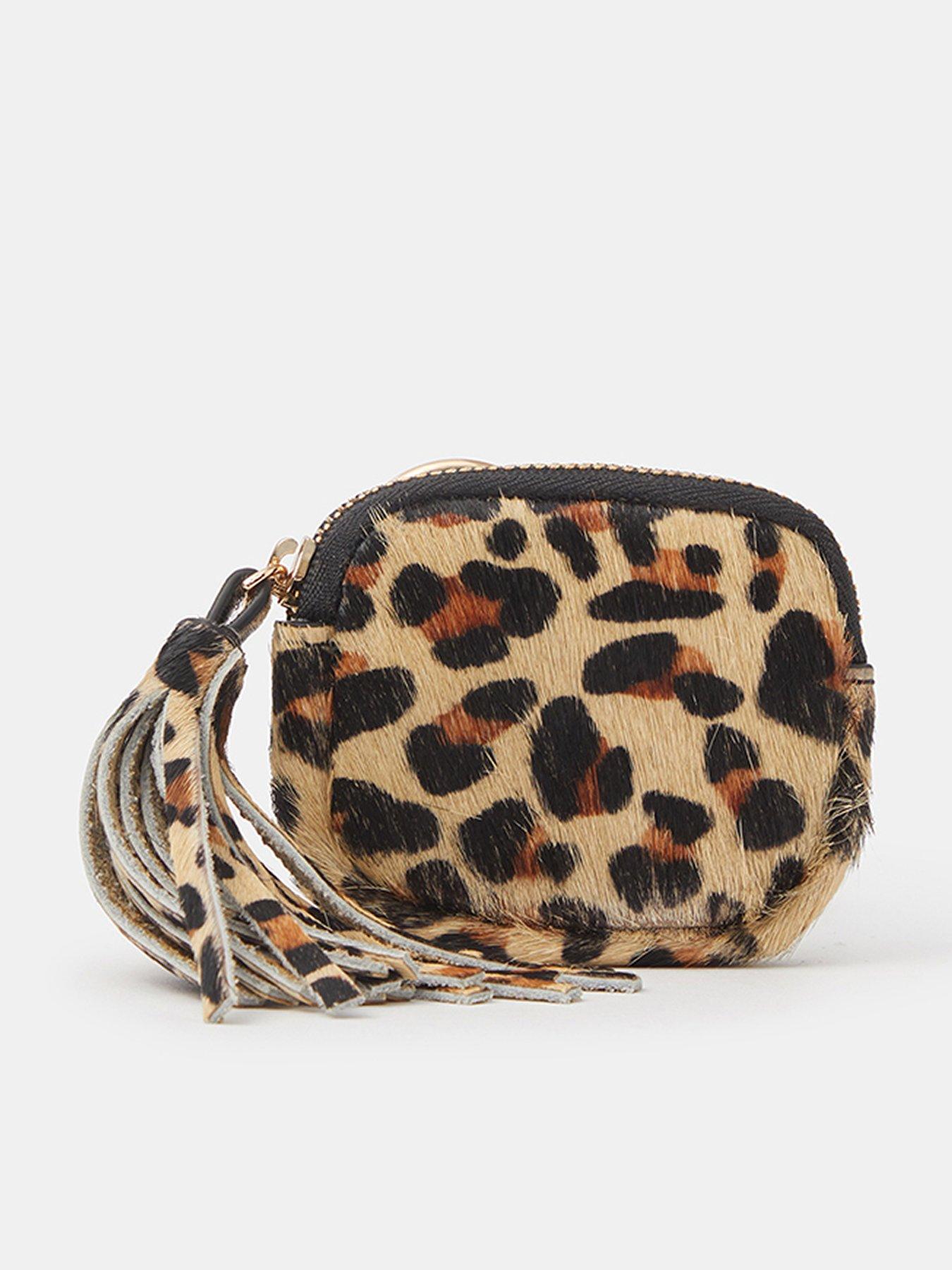 Image 1 of 3 of Accessorize Leopard Print AirPods Case - Brown