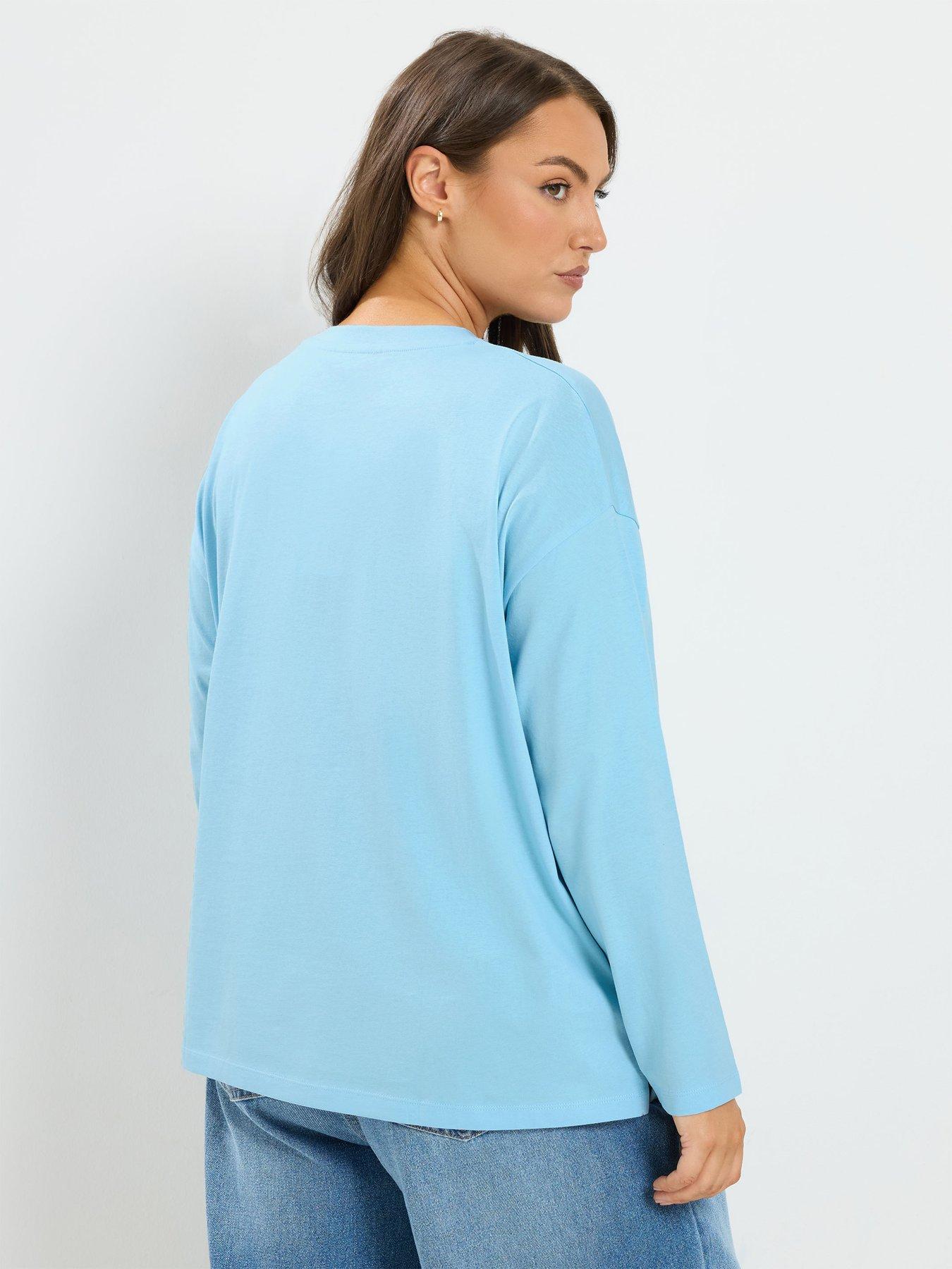 Image 2 of 4 of Yours Curve Long Sleeve Oversize Top