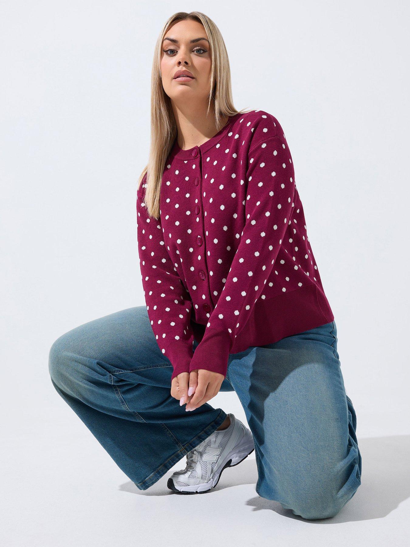 Image 1 of 4 of Yours Curve Round Neck Cardigan