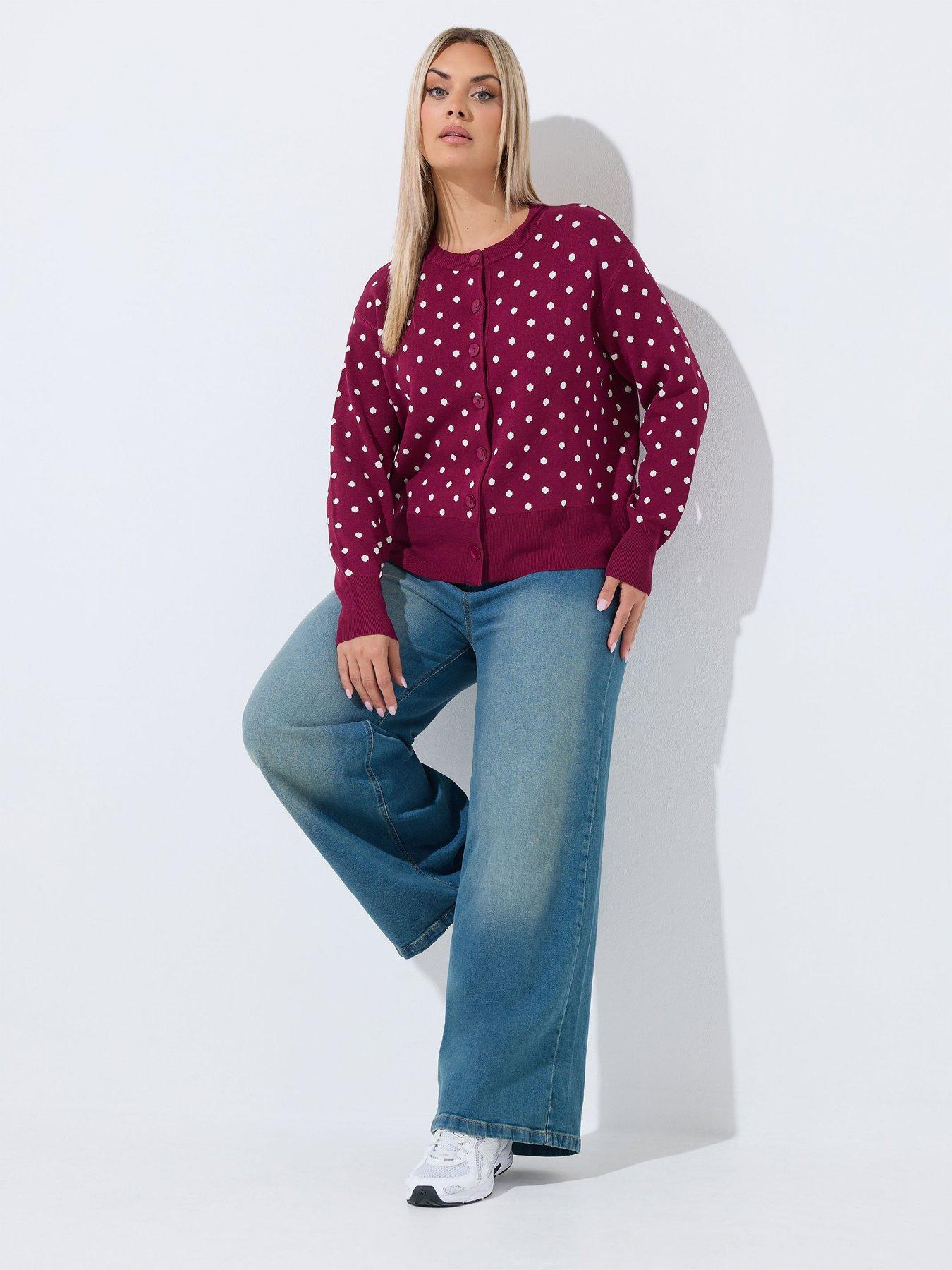Image 3 of 4 of Yours Curve Round Neck Cardigan