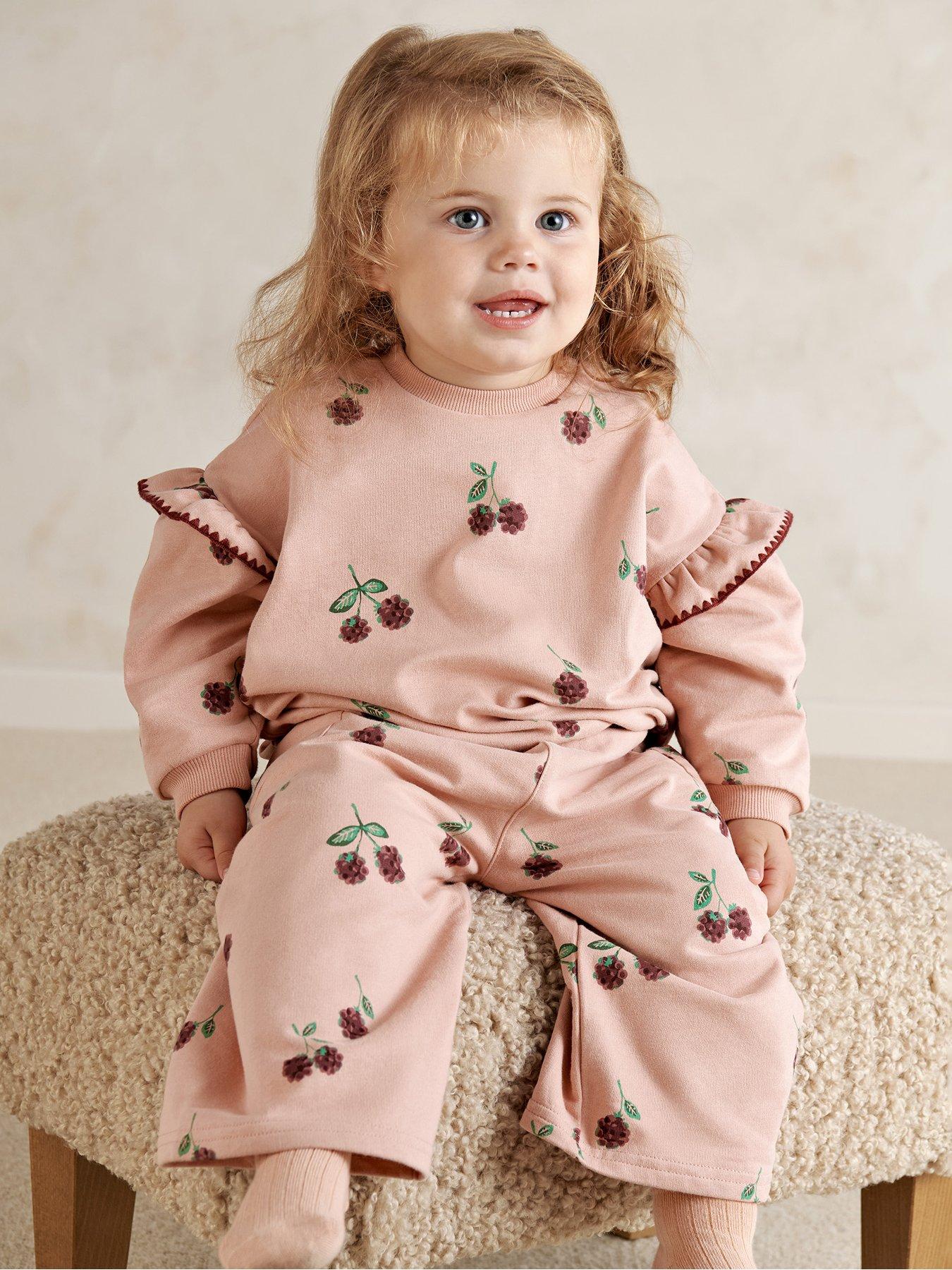 Mamas & Papas Baby Girls Bramble Print Sweatshirt - Pink
