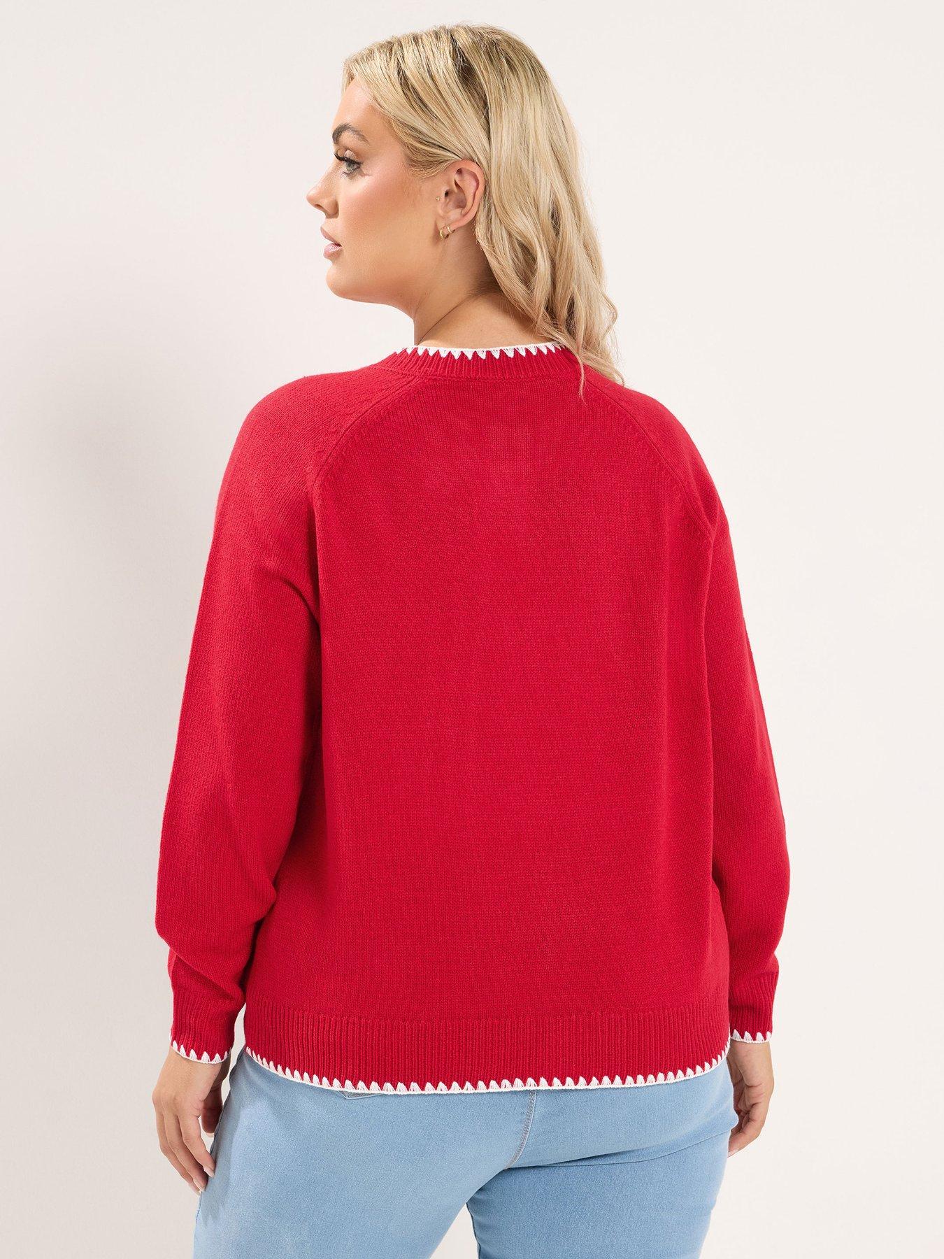 Image 2 of 4 of Yours Curve Stitch Crew Cardigan