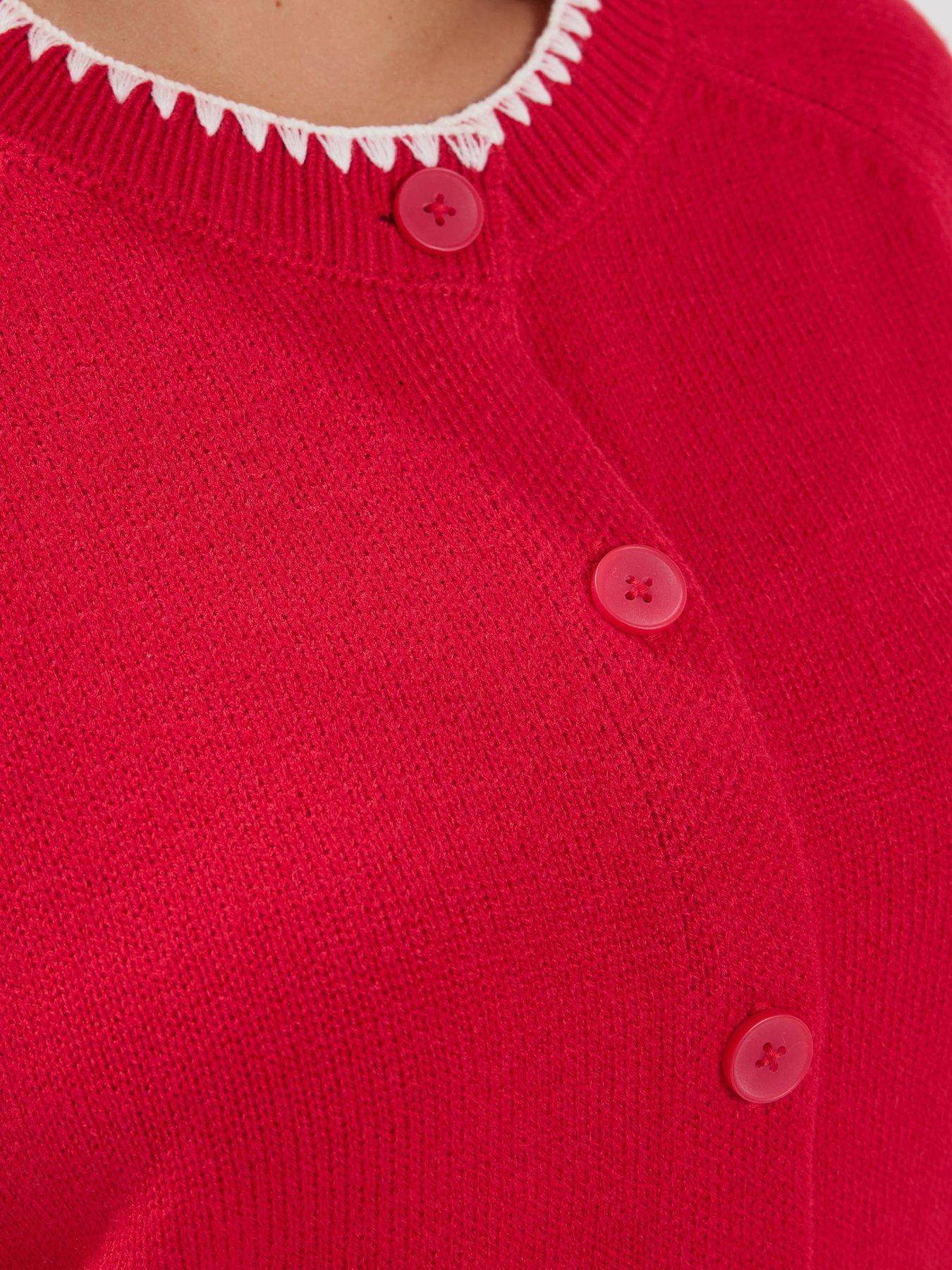 Image 4 of 4 of Yours Curve Stitch Crew Cardigan