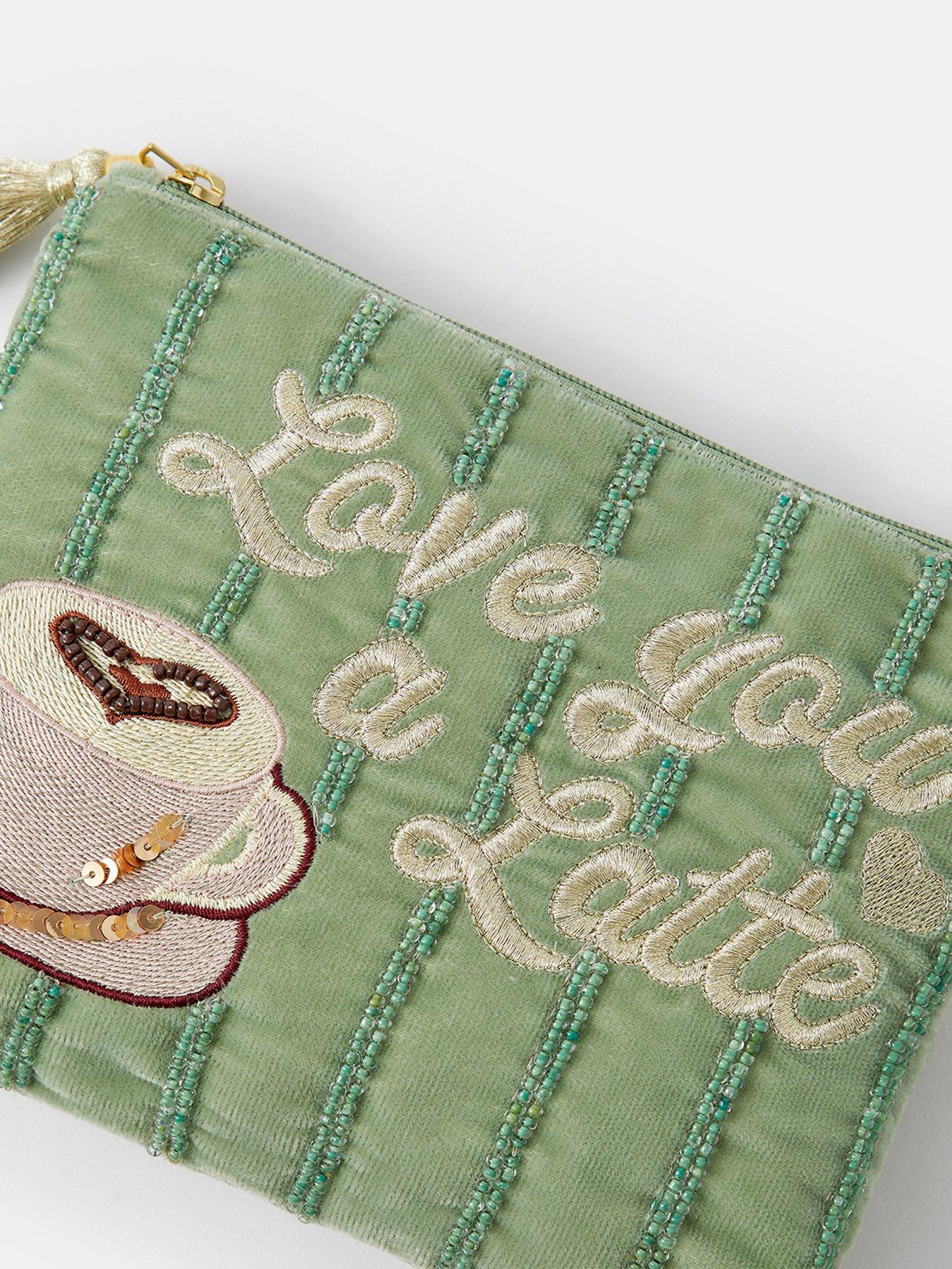 Image 3 of 4 of Accessorize Love You A Latte Pouch - Green