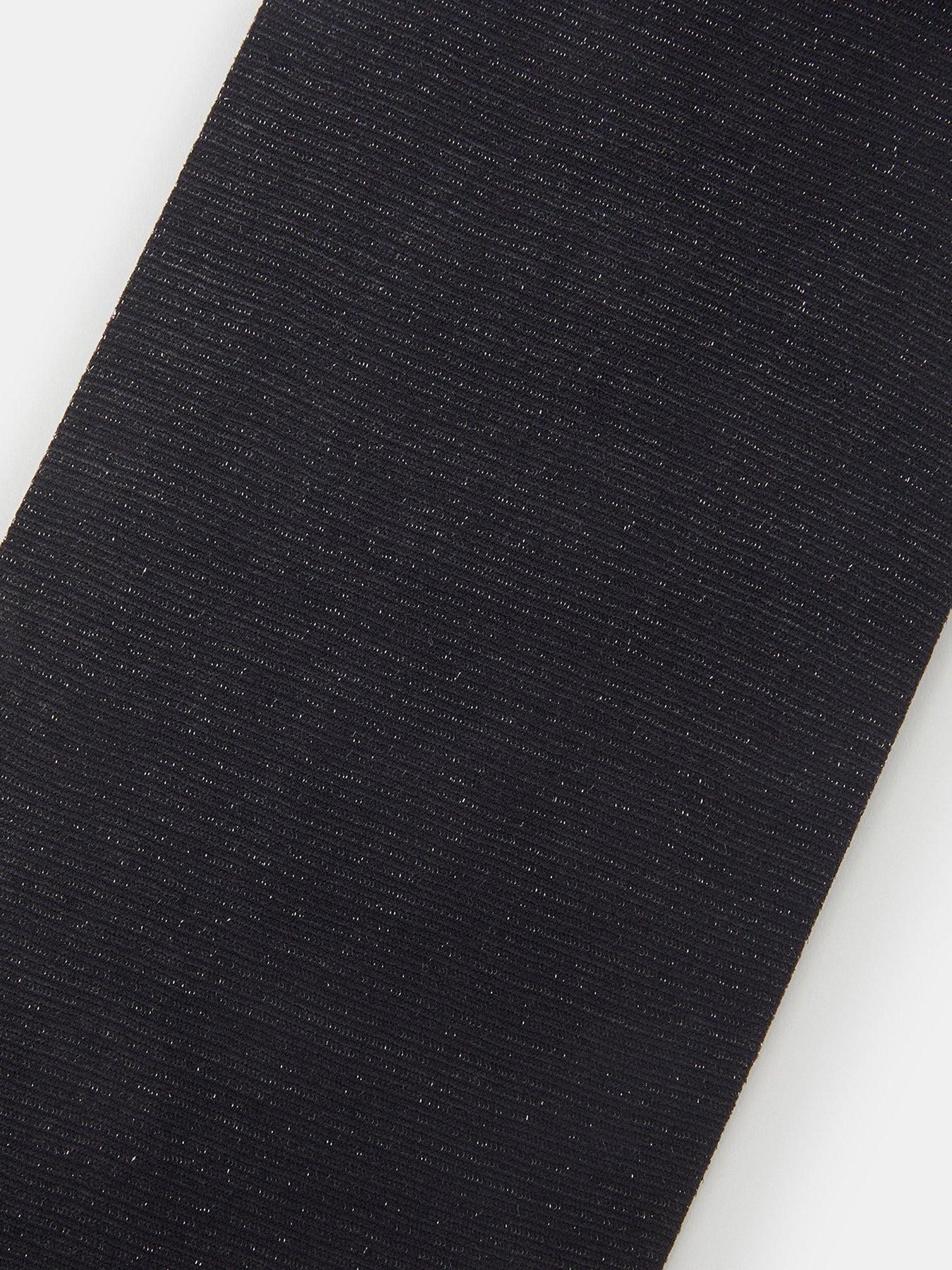 Image 2 of 2 of Accessorize Womens 20 Denier Sparkle Tights - Black