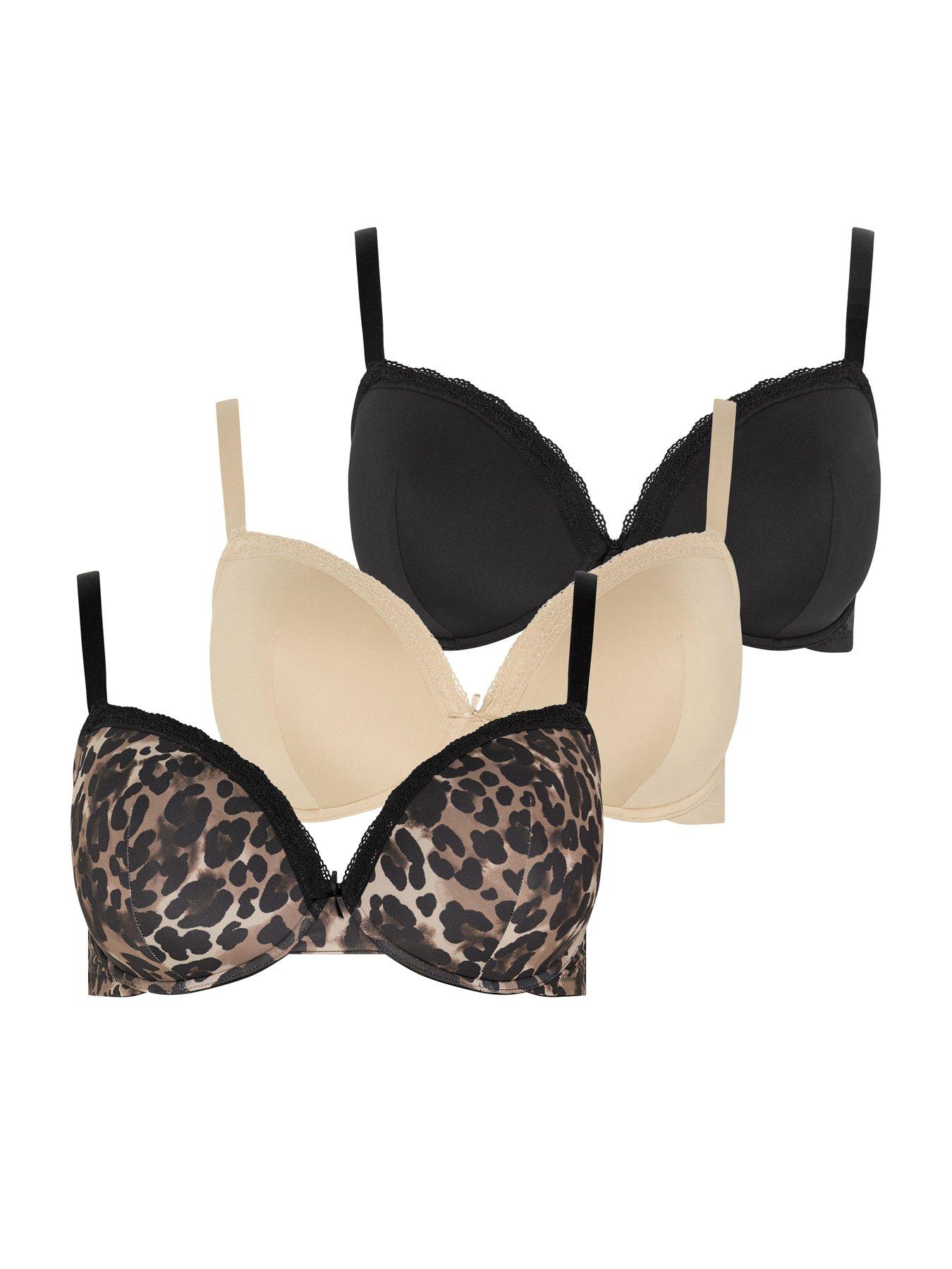 Yours Curve 3 Pack T-shirt Underwire Bra