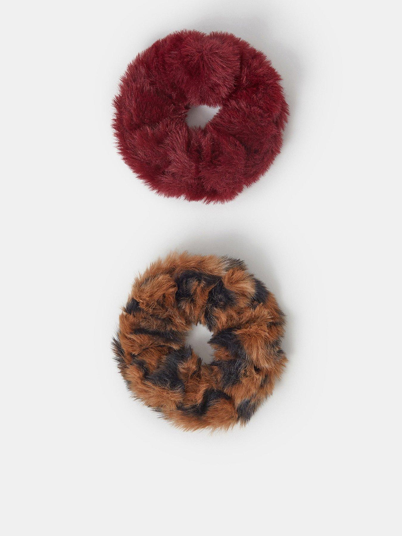 Accessorize 2 X Fur Scrunchies