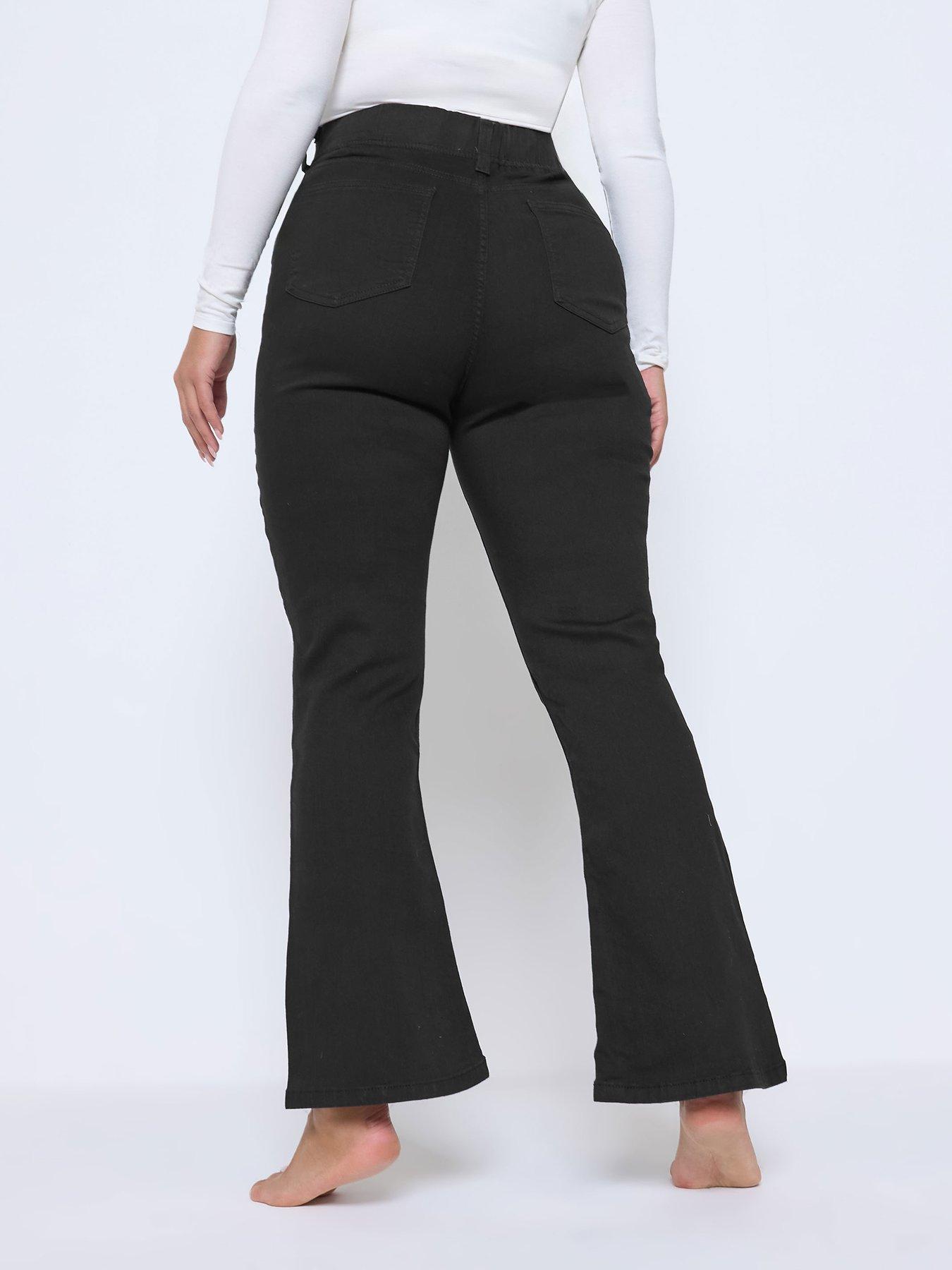 Image 2 of 4 of Yours Curve Flare Jegging 28" - Black