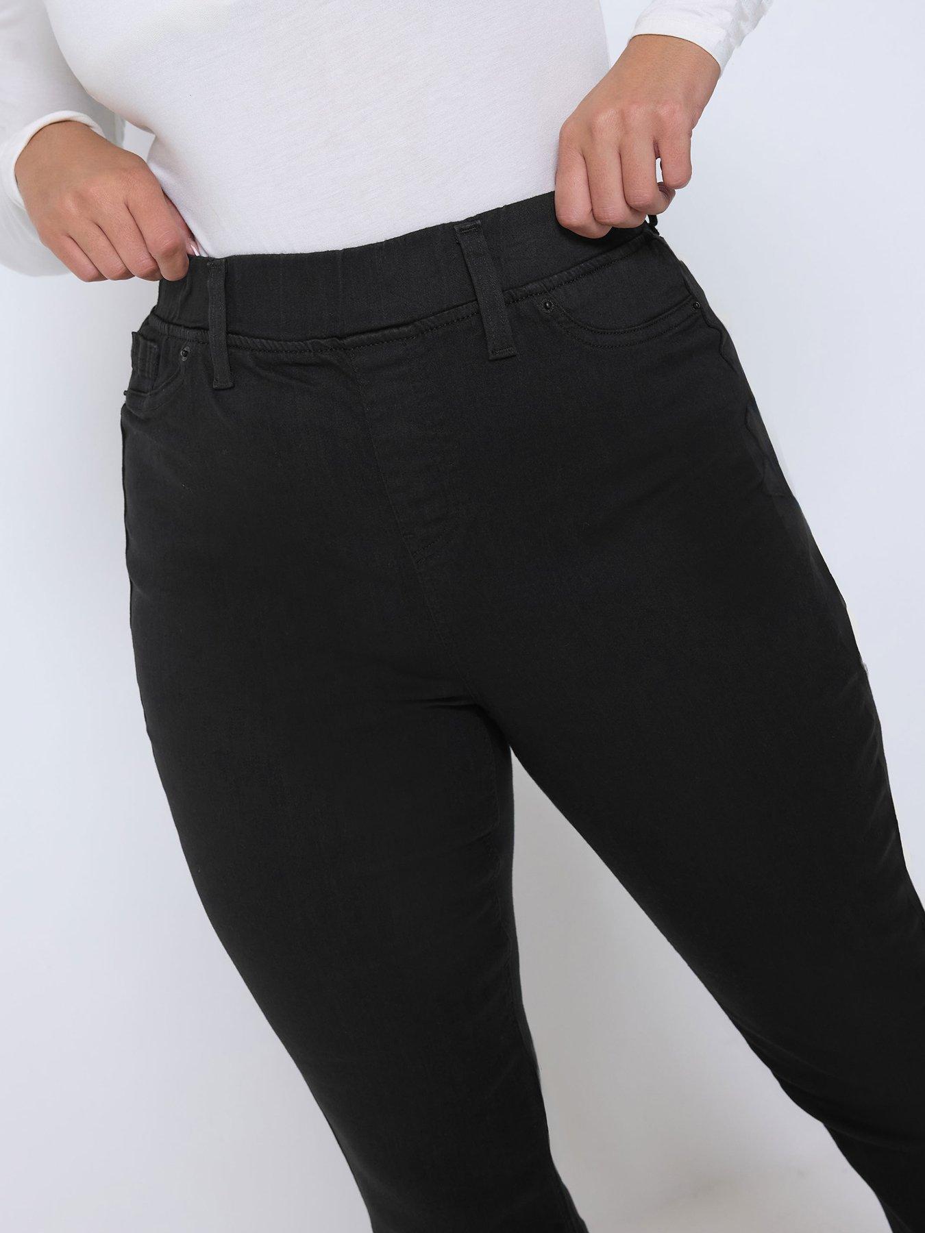 Image 4 of 4 of Yours Curve Flare Jegging 28" - Black