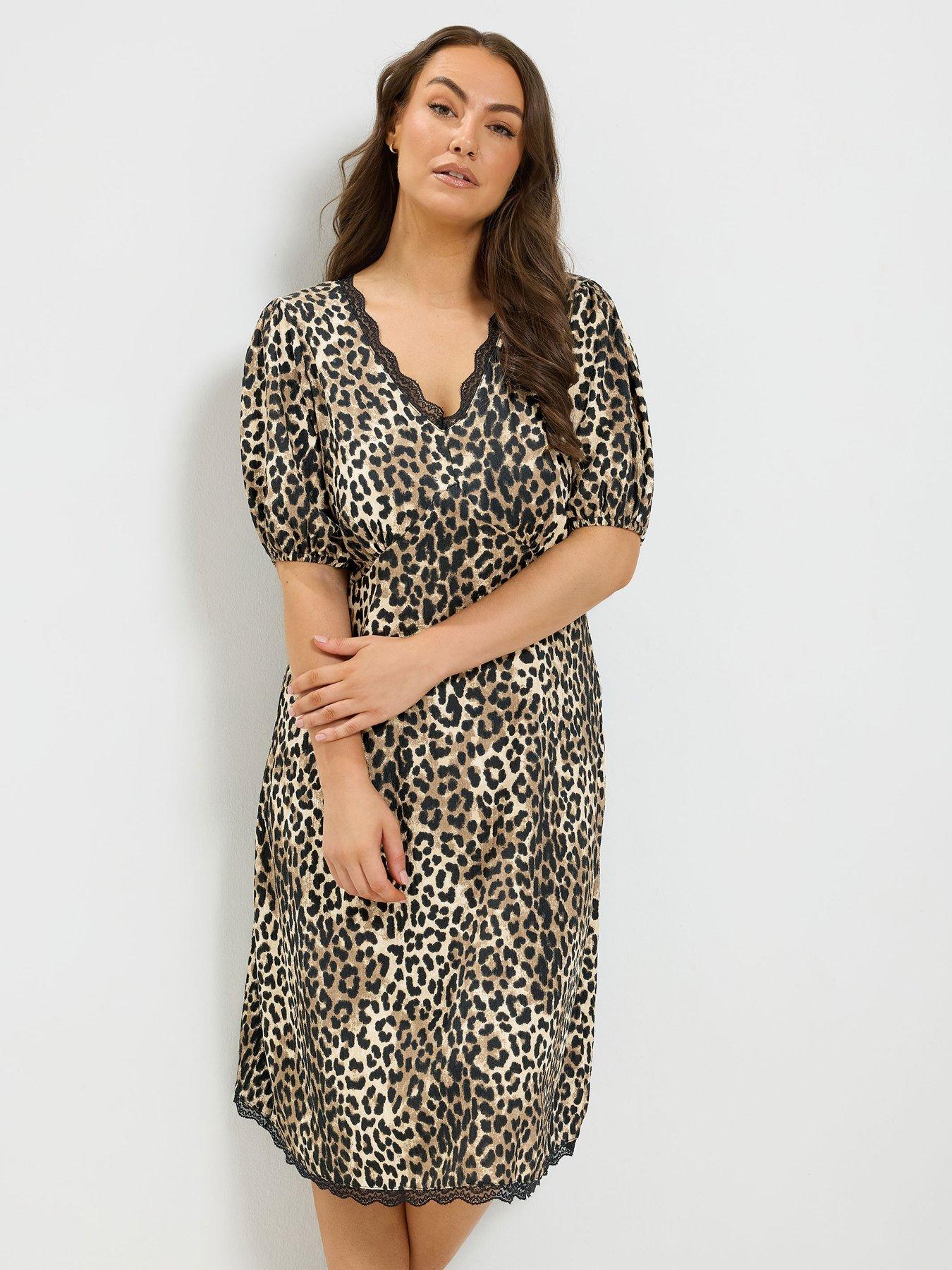 Yours Curve Lace Trim Midi Dress