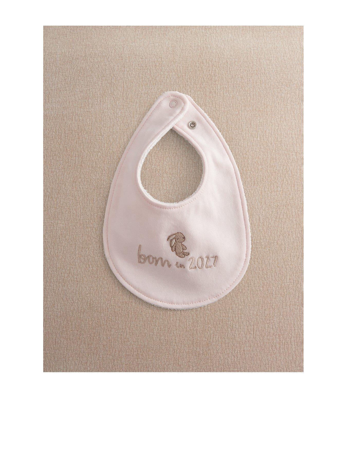 Mamas & Papas Baby Girls Born In 2027 Bunny Bib - Pink