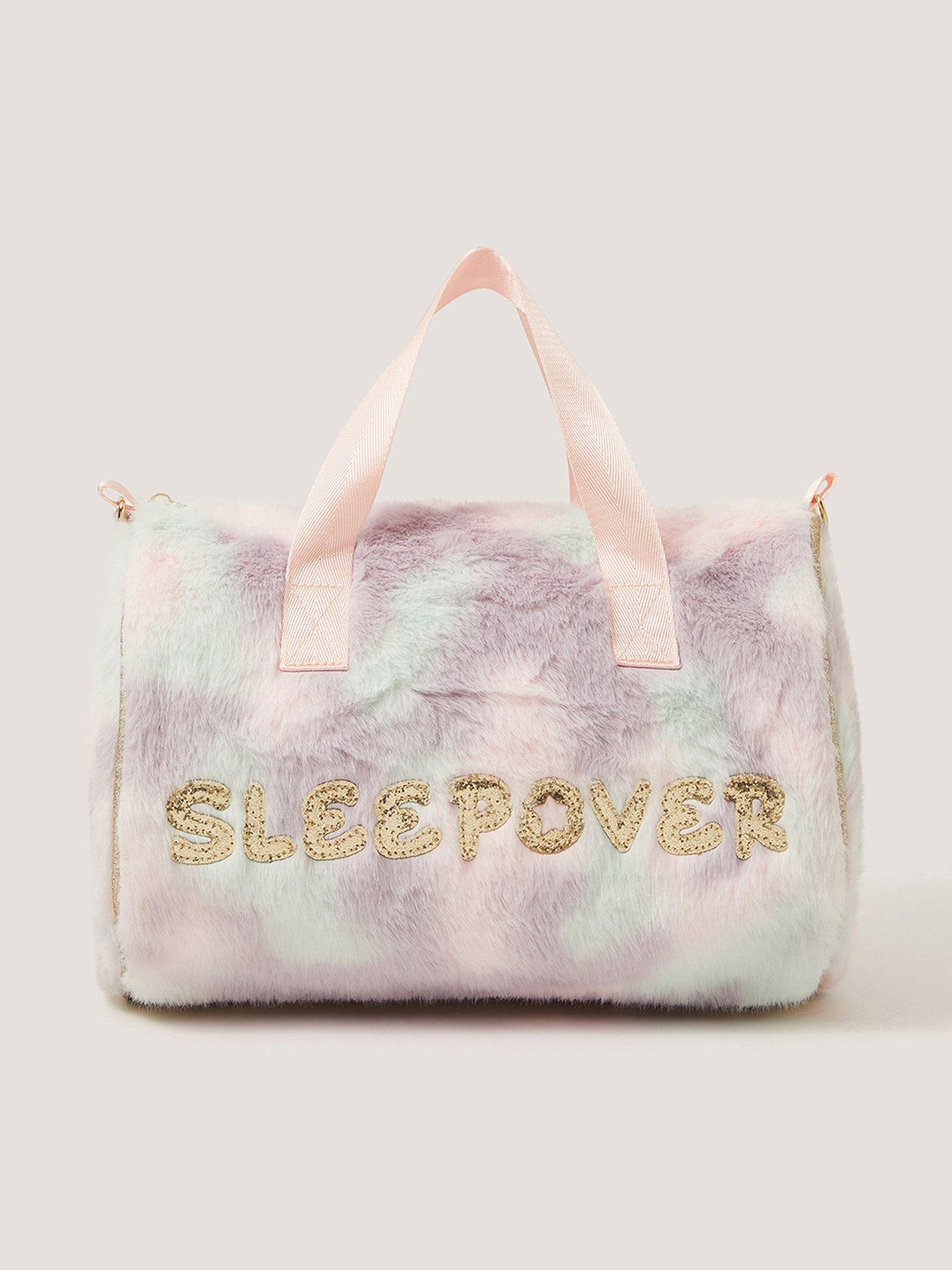 Image 1 of 4 of Monsoon Girls Fluffy Sleepover Duffle Bag - Multi
