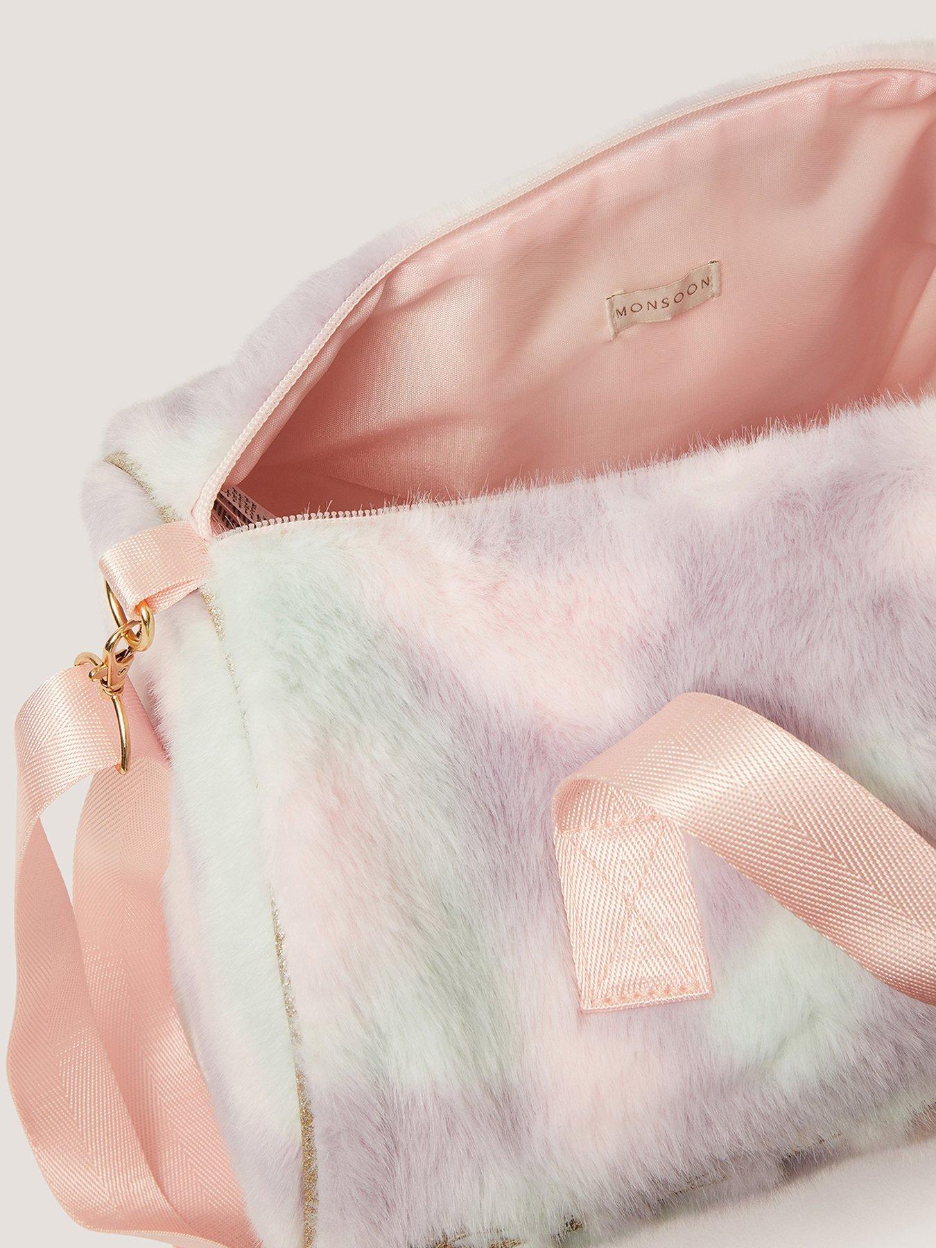 Image 4 of 4 of Monsoon Girls Fluffy Sleepover Duffle Bag - Multi