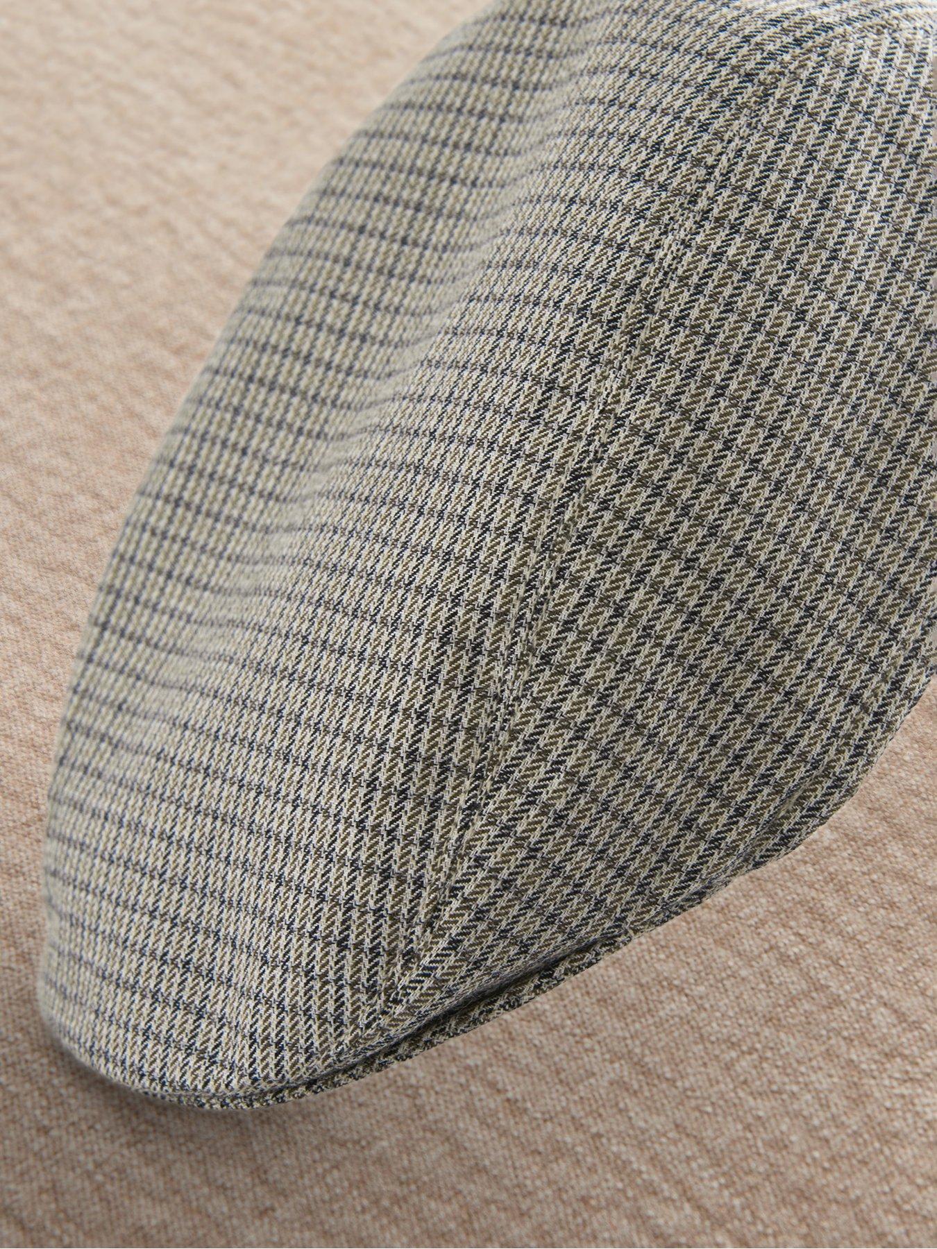 Image 2 of 4 of Mamas & Papas Baby Boys Houndstooth Flat Cap - Brown