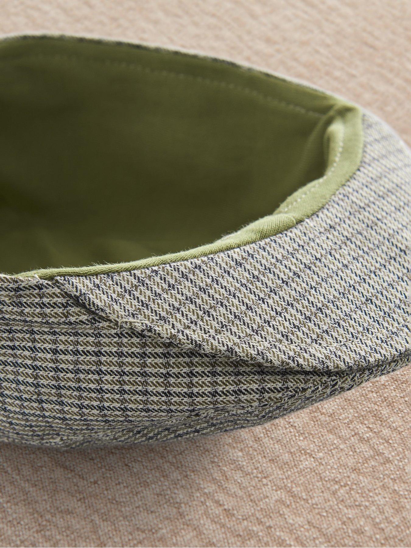 Image 3 of 4 of Mamas & Papas Baby Boys Houndstooth Flat Cap - Brown