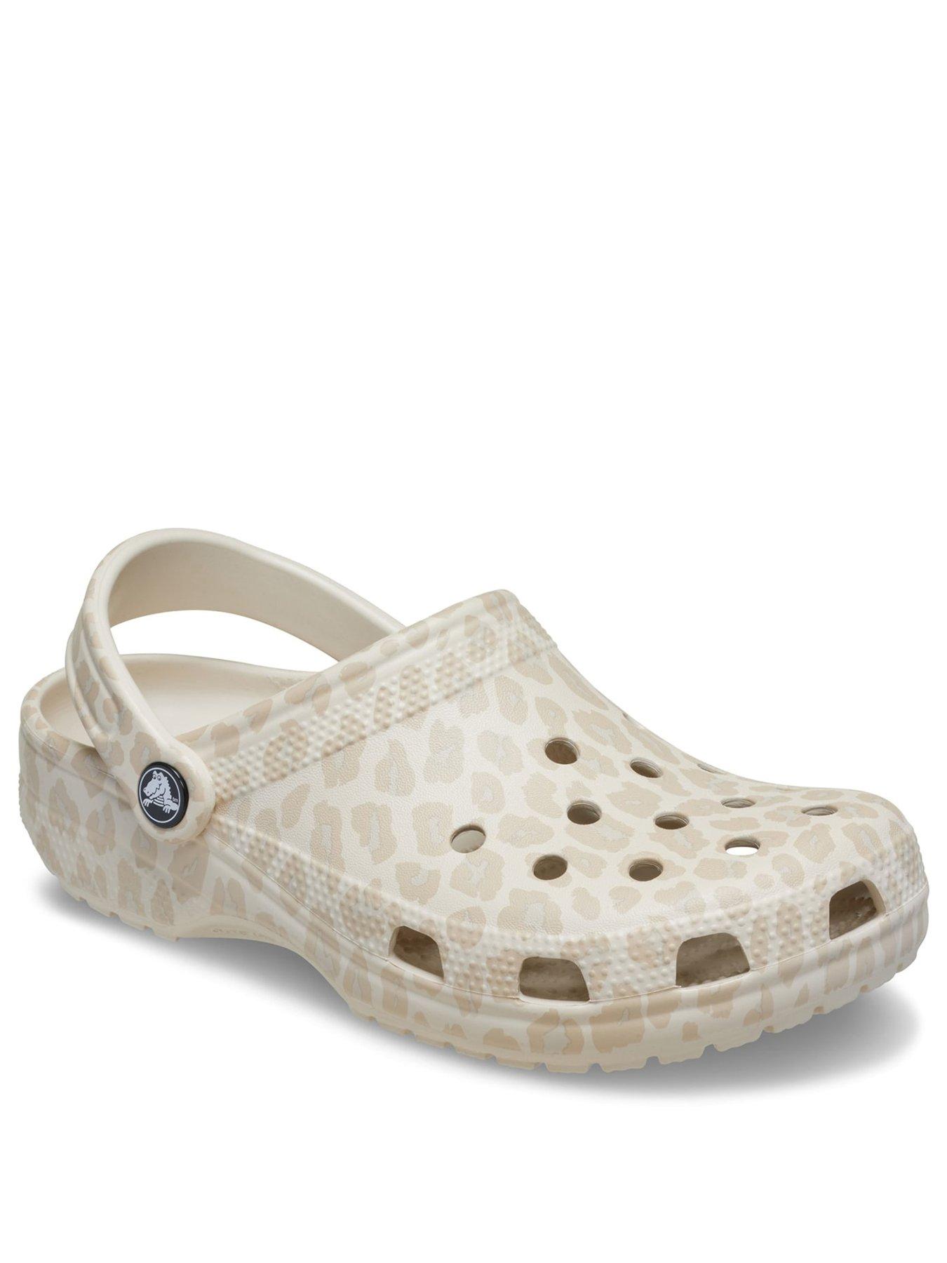 Image 2 of 6 of Crocs Classic Animal Clog - Almond Tint/ Leopard