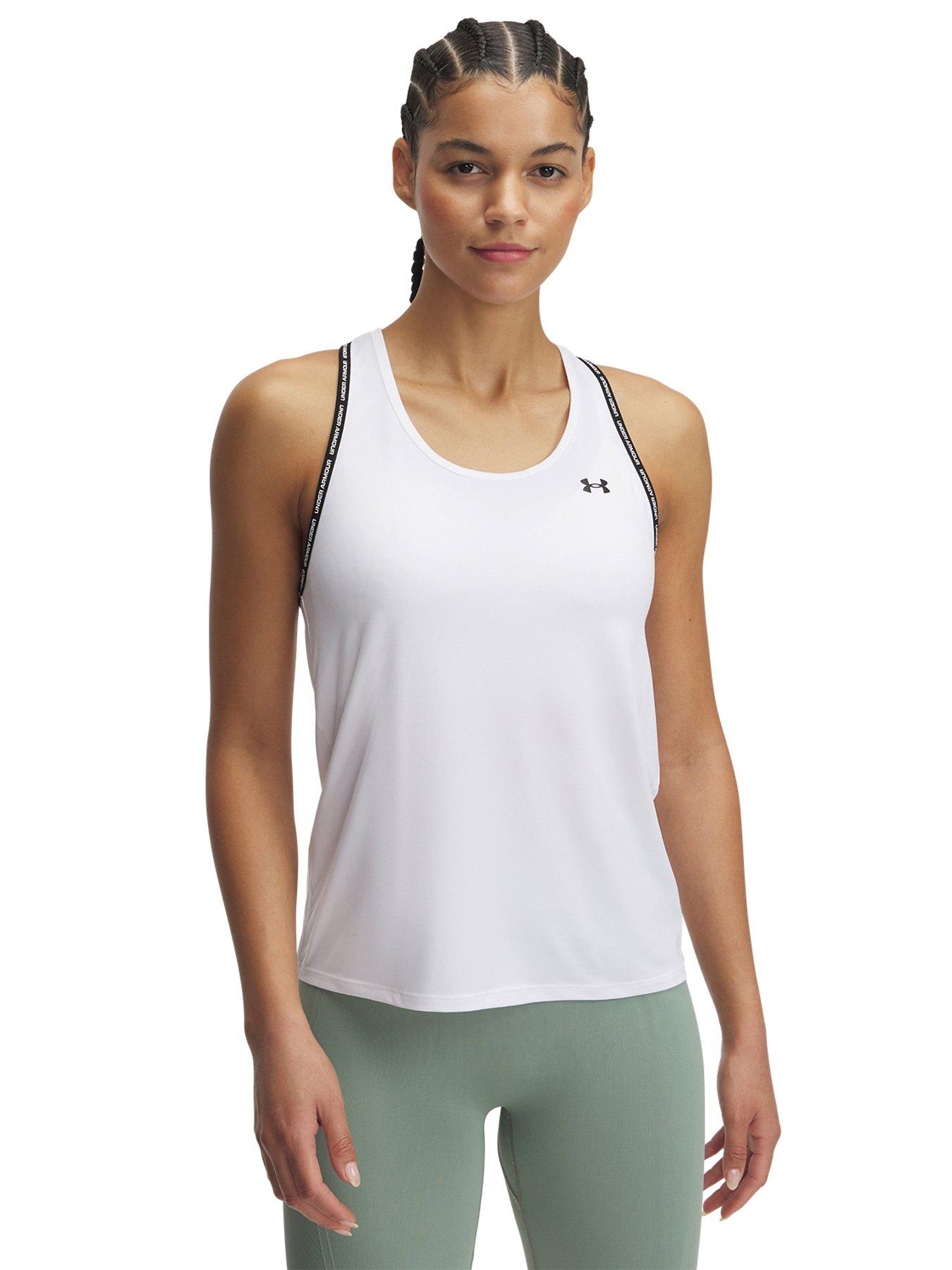Image 1 of 2 of UNDER ARMOUR Womens Training Tech Knockout Tank - White