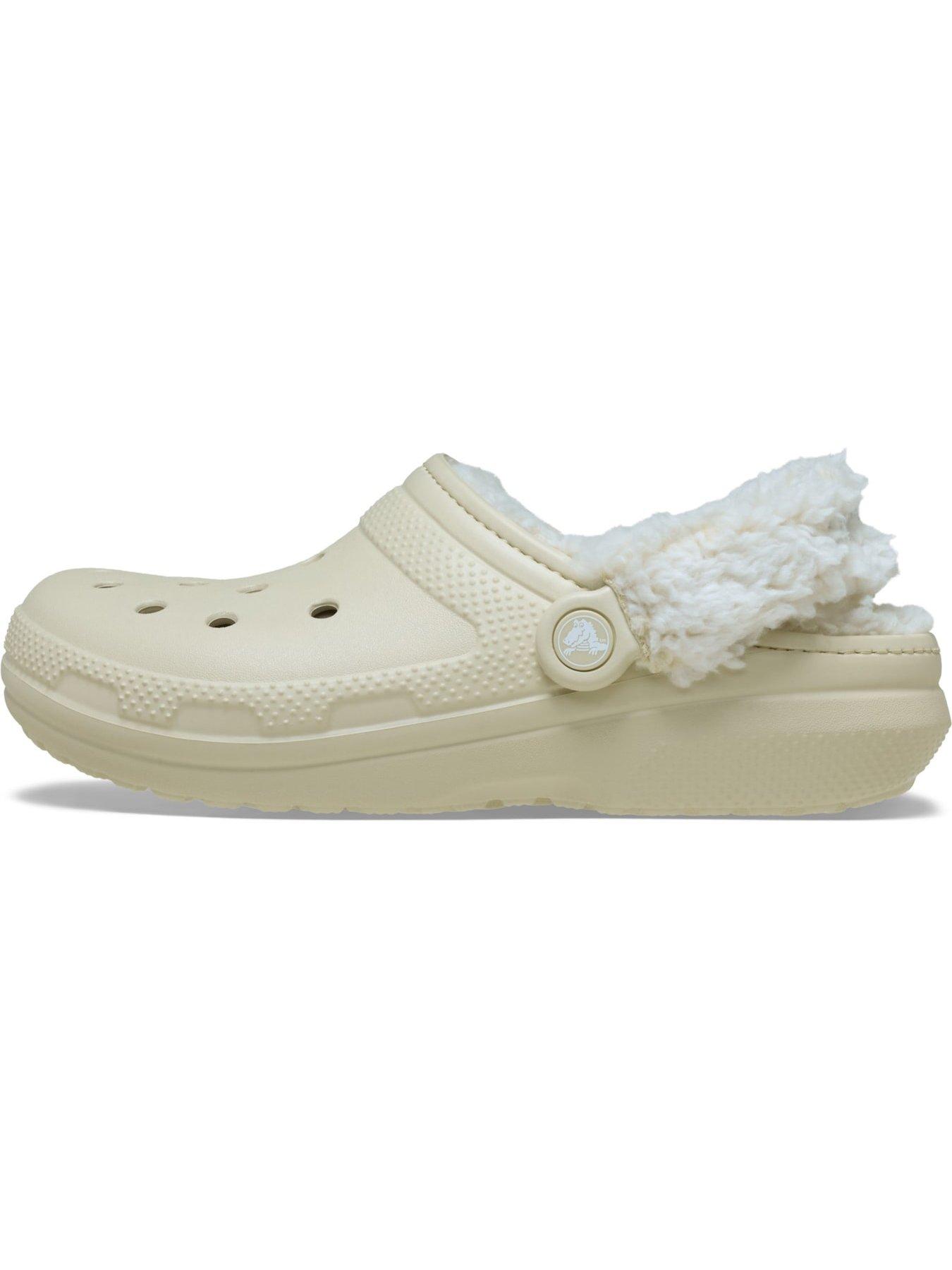 Image 6 of 6 of Crocs Classic Fleece Lined Clog Bone