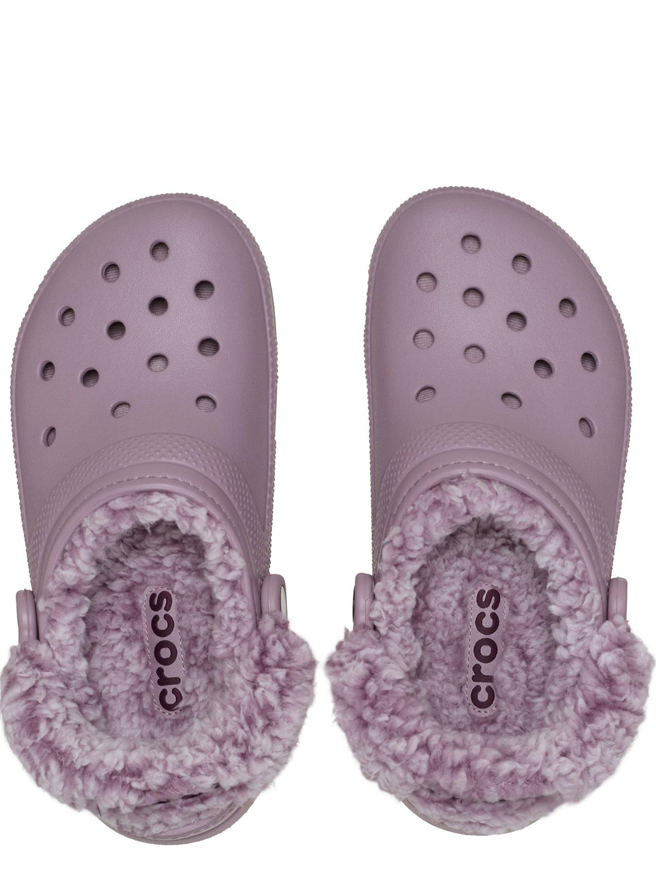 Image 5 of 6 of Crocs Classic Fleece Lined Clog Dustry Lilac