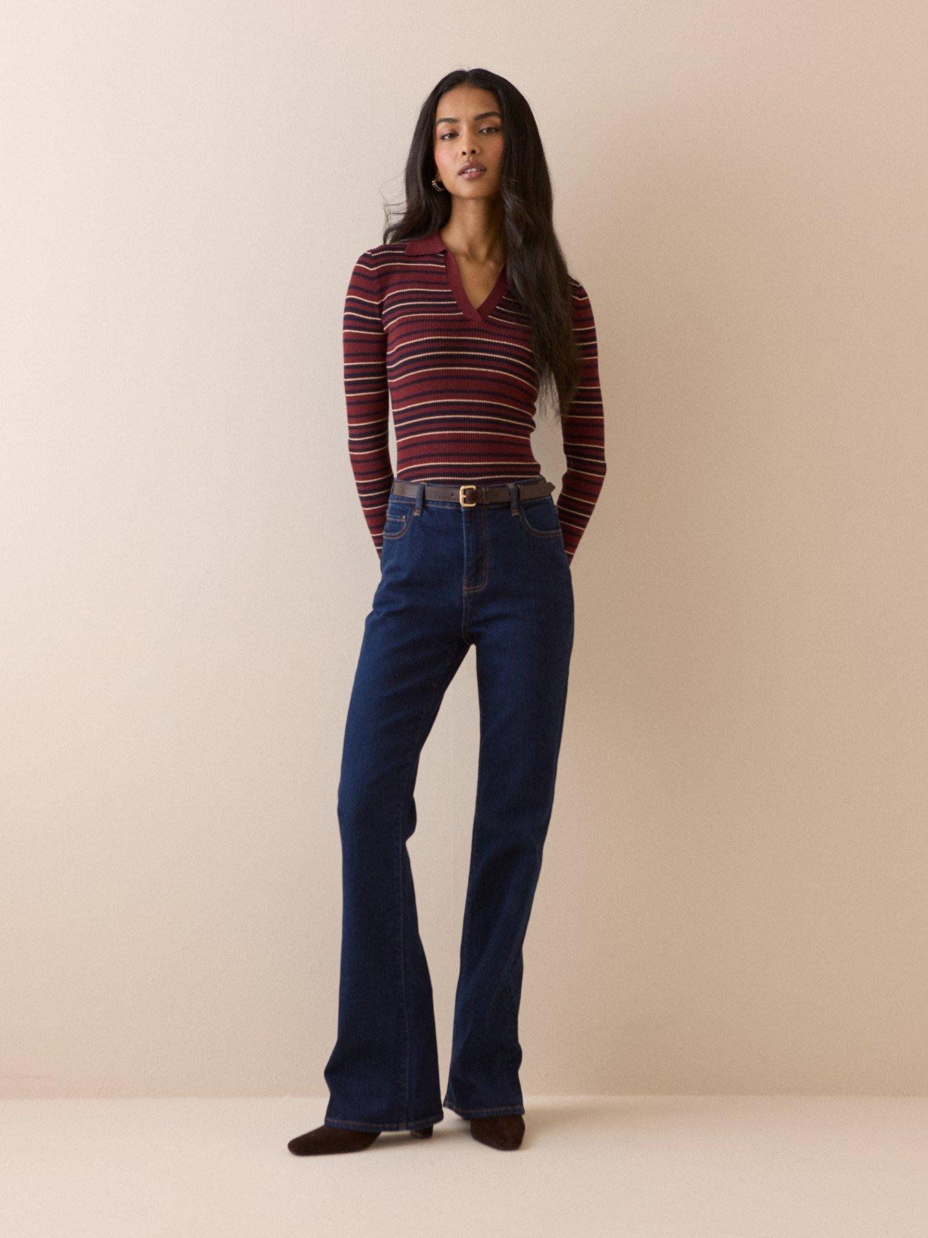 Nobodys Child Open Collar Rib Top