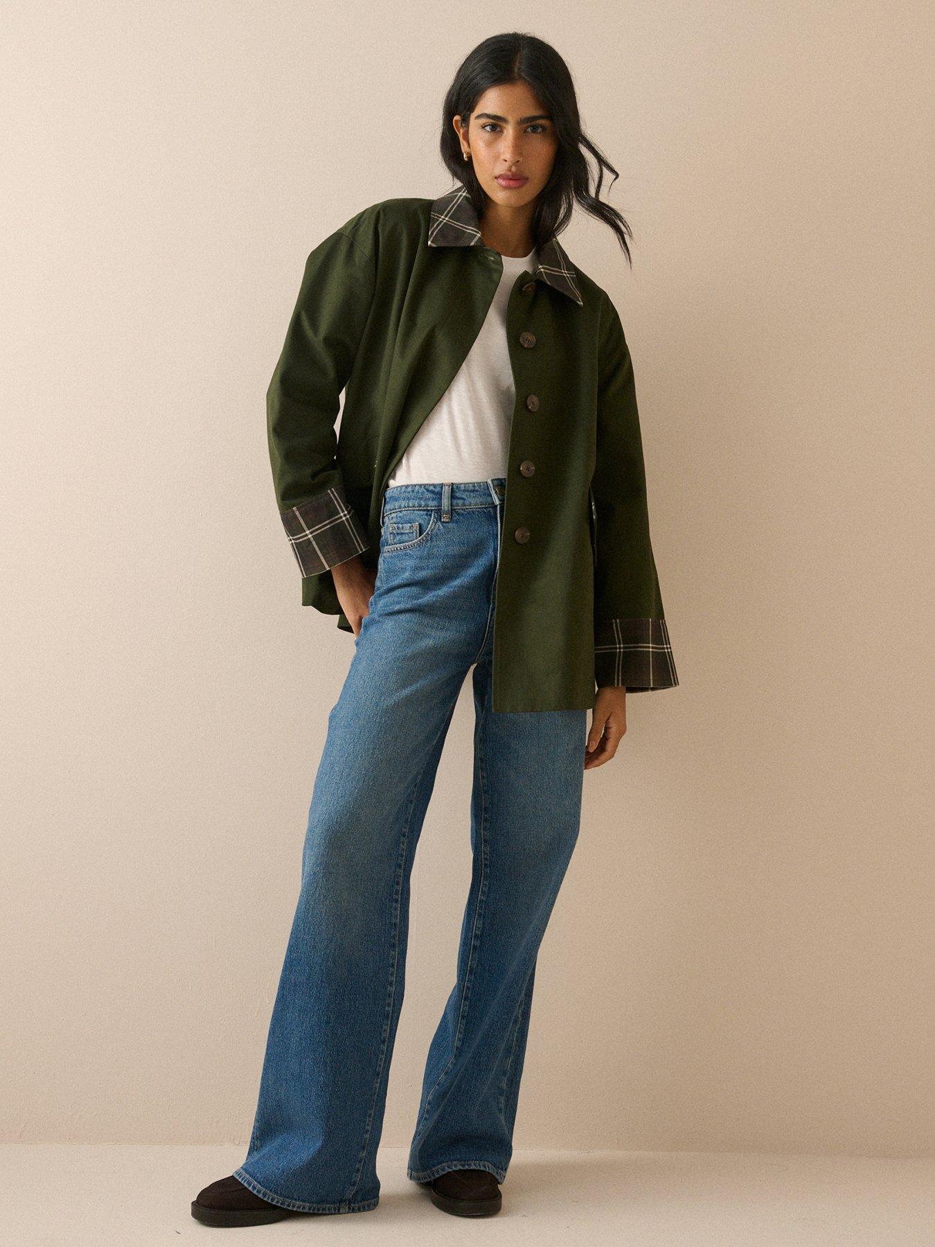 Nobodys Child Fion Tartan Trim Country Jacket