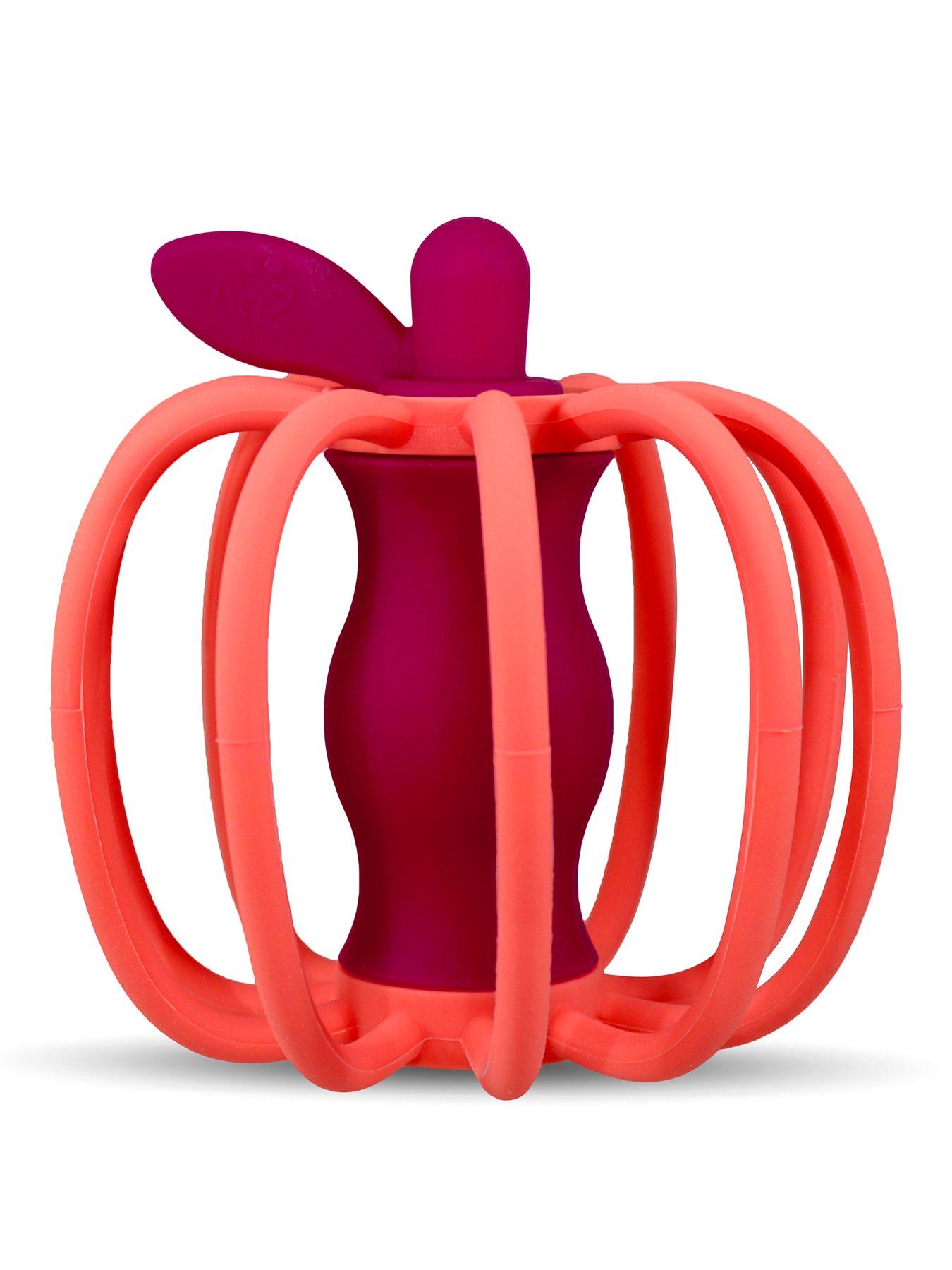 Image 2 of 2 of RazBaby Apple Silicone Teether &amp; Rattle&nbsp;