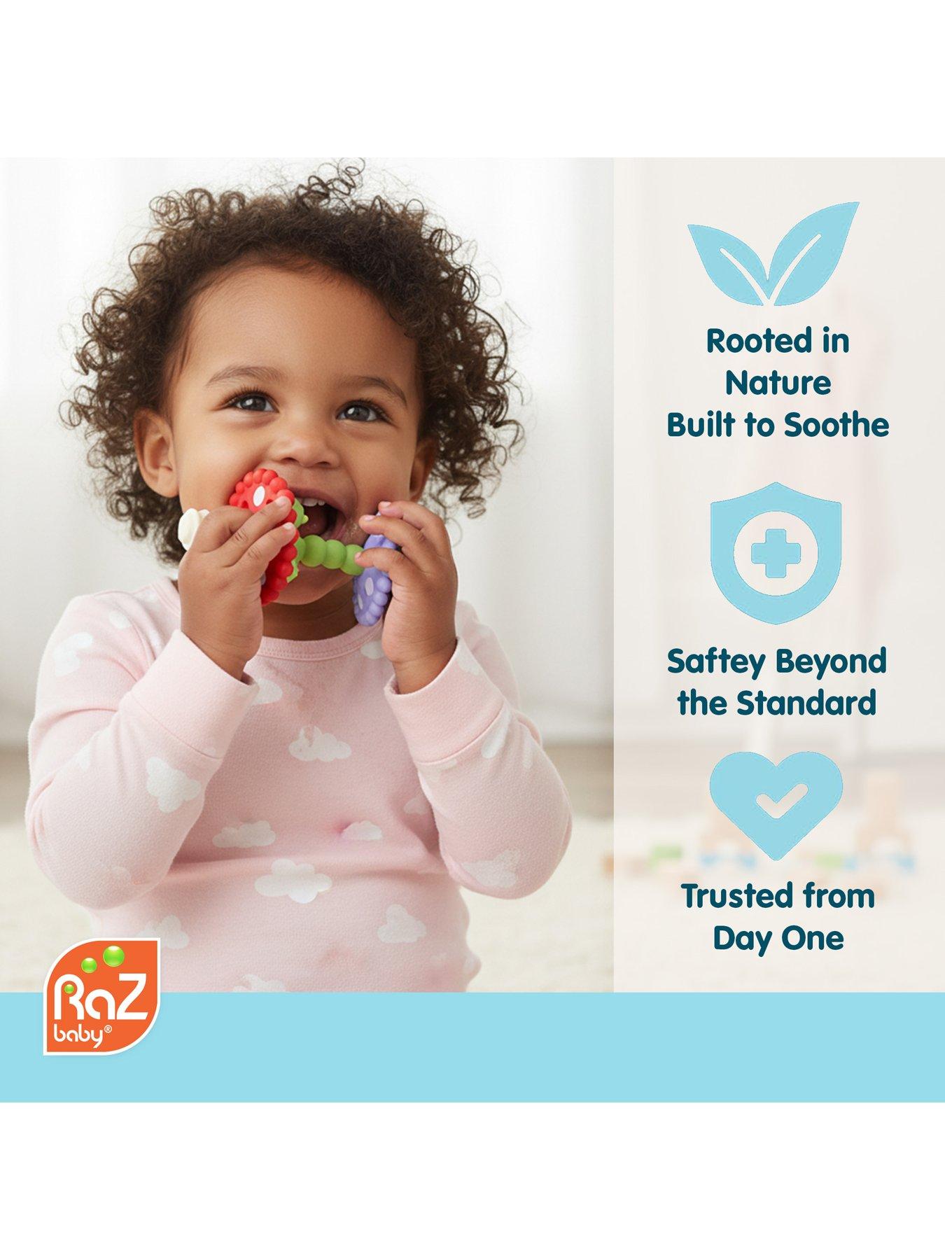 Image 3 of 6 of RazBaby Chompy Mushroom Wand Teether&nbsp;