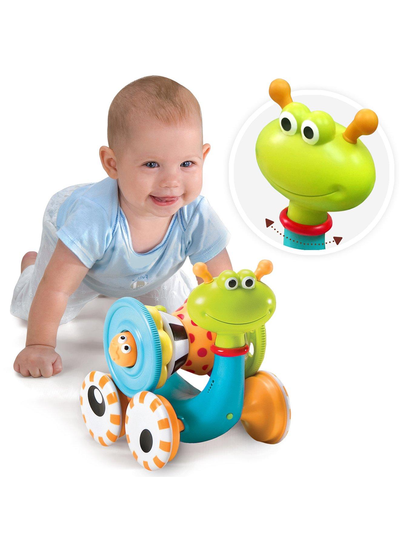 Image 3 of 6 of Yookidoo Crawl 'N' Go Snail Musical Crawling Toy & Ring Stacker for Babies