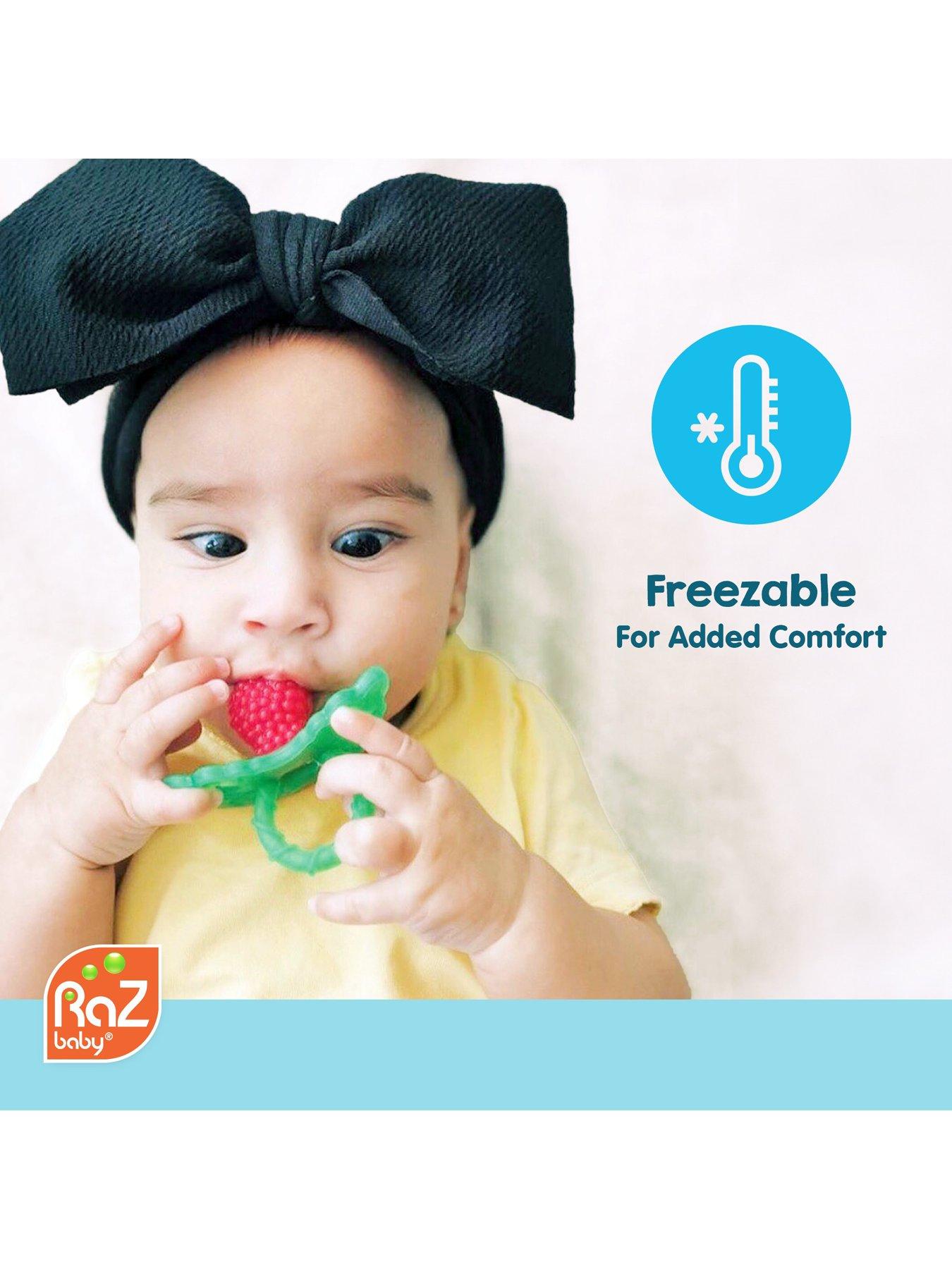 Image 4 of 4 of RazBaby Razberry Teether 2 Pack&nbsp;(Powder Blue &amp; Navy Blue)&nbsp;
