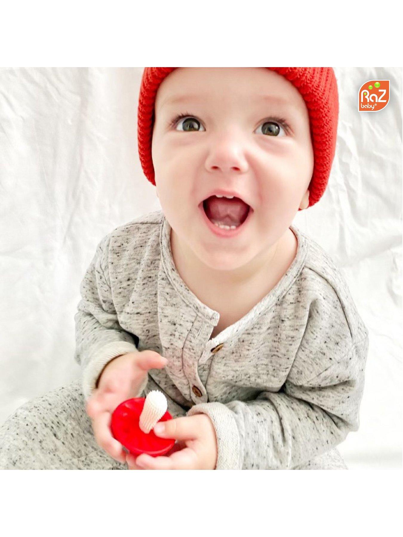 Image 4 of 4 of RazBaby Chompy Mushroom Teether 2 Pack (Red &amp; Blue)&nbsp;