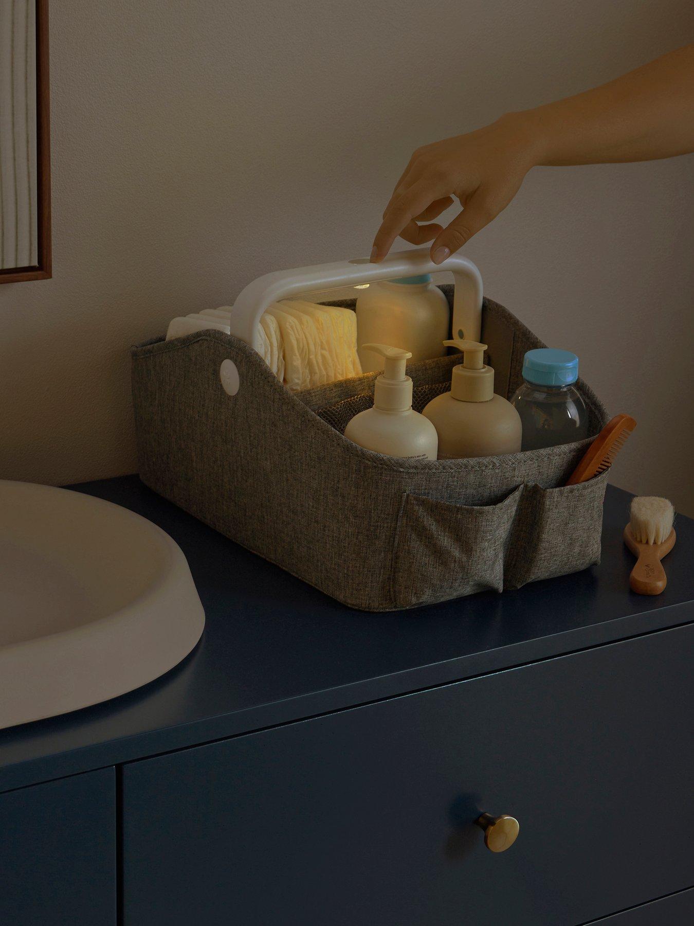 Image 1 of 6 of Skip Hop Light Up Diaper Nappy Caddy- Heather Grey , Baby & Toddler Essential