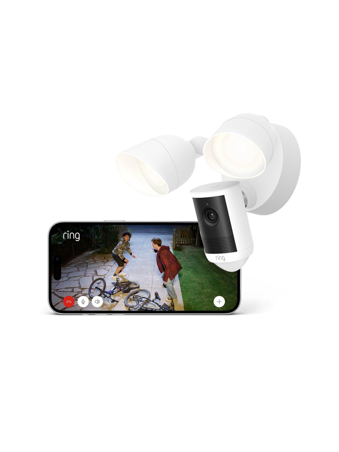 Image 2 of 7 of RING Floodlight Camera Wired 2K - White