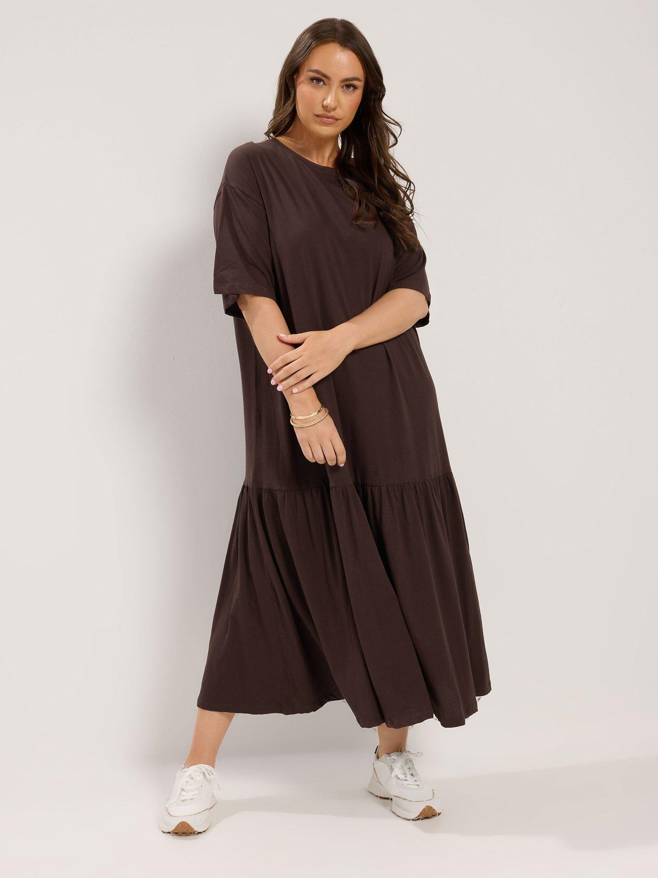 Yours Curve Drop Waist Maxi Dress