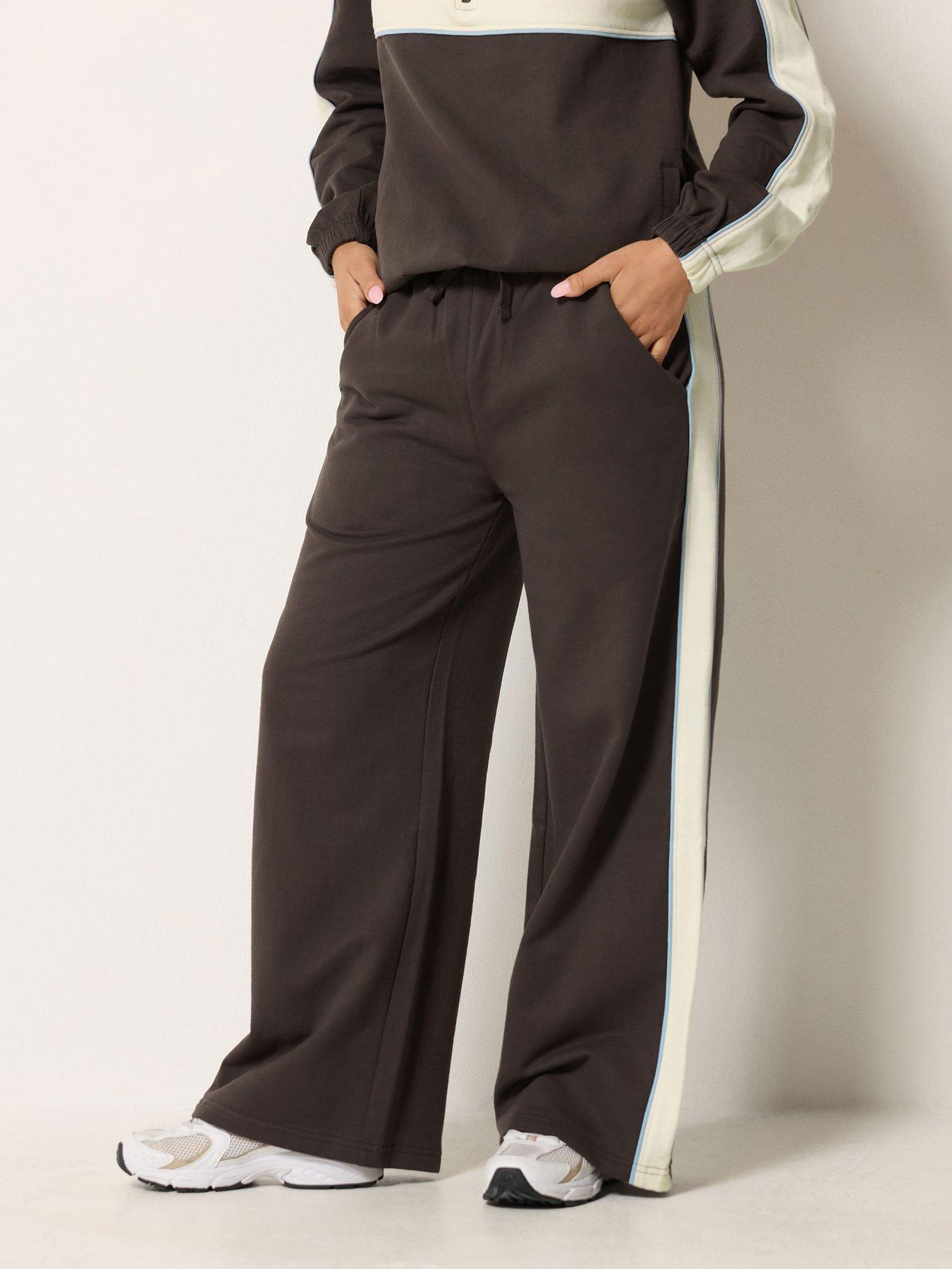 PixieGirl Petite Colourblock Jogger - Brown