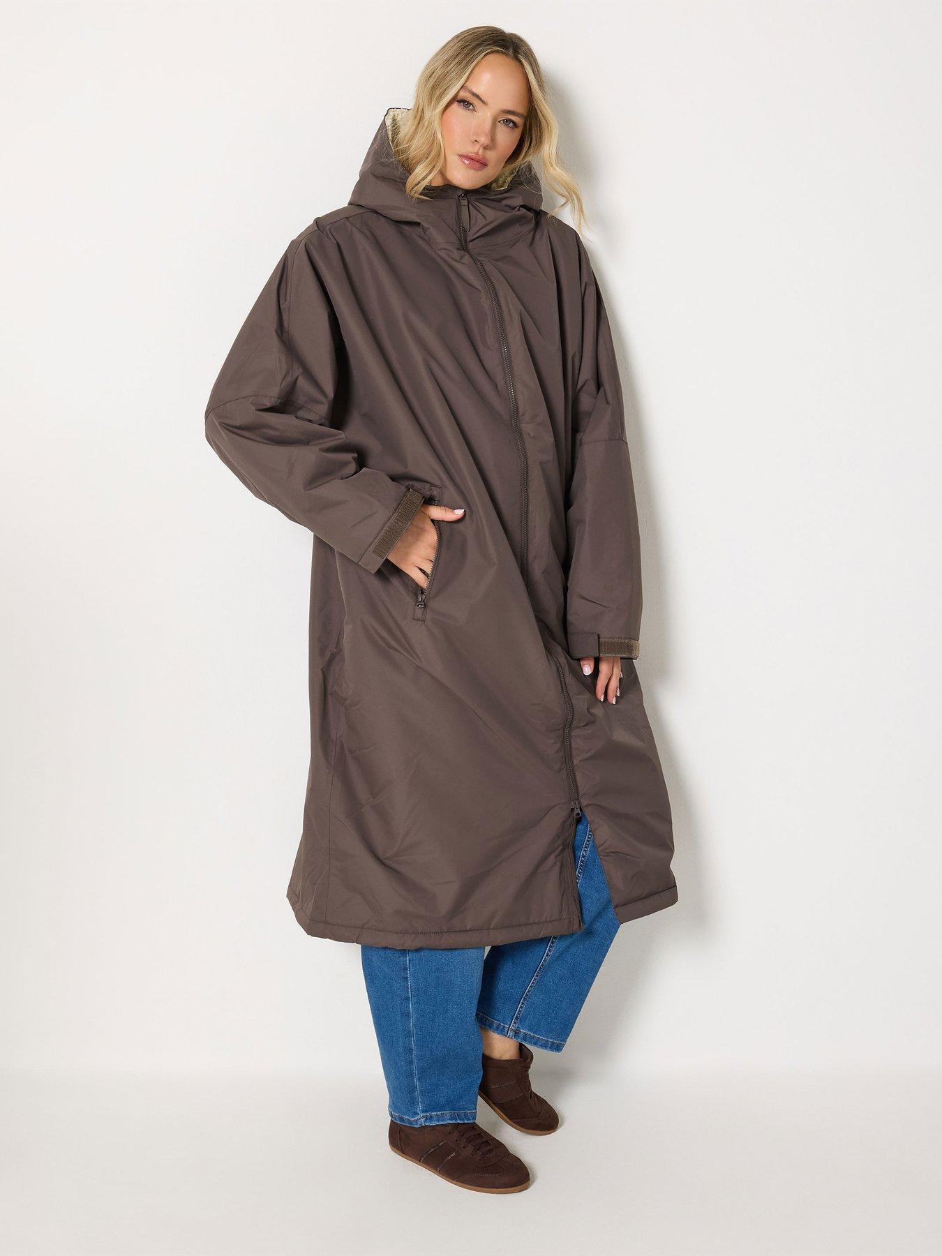 Image 3 of 4 of Long Tall Sally LTS Tall Borg Lined Robe - Brown