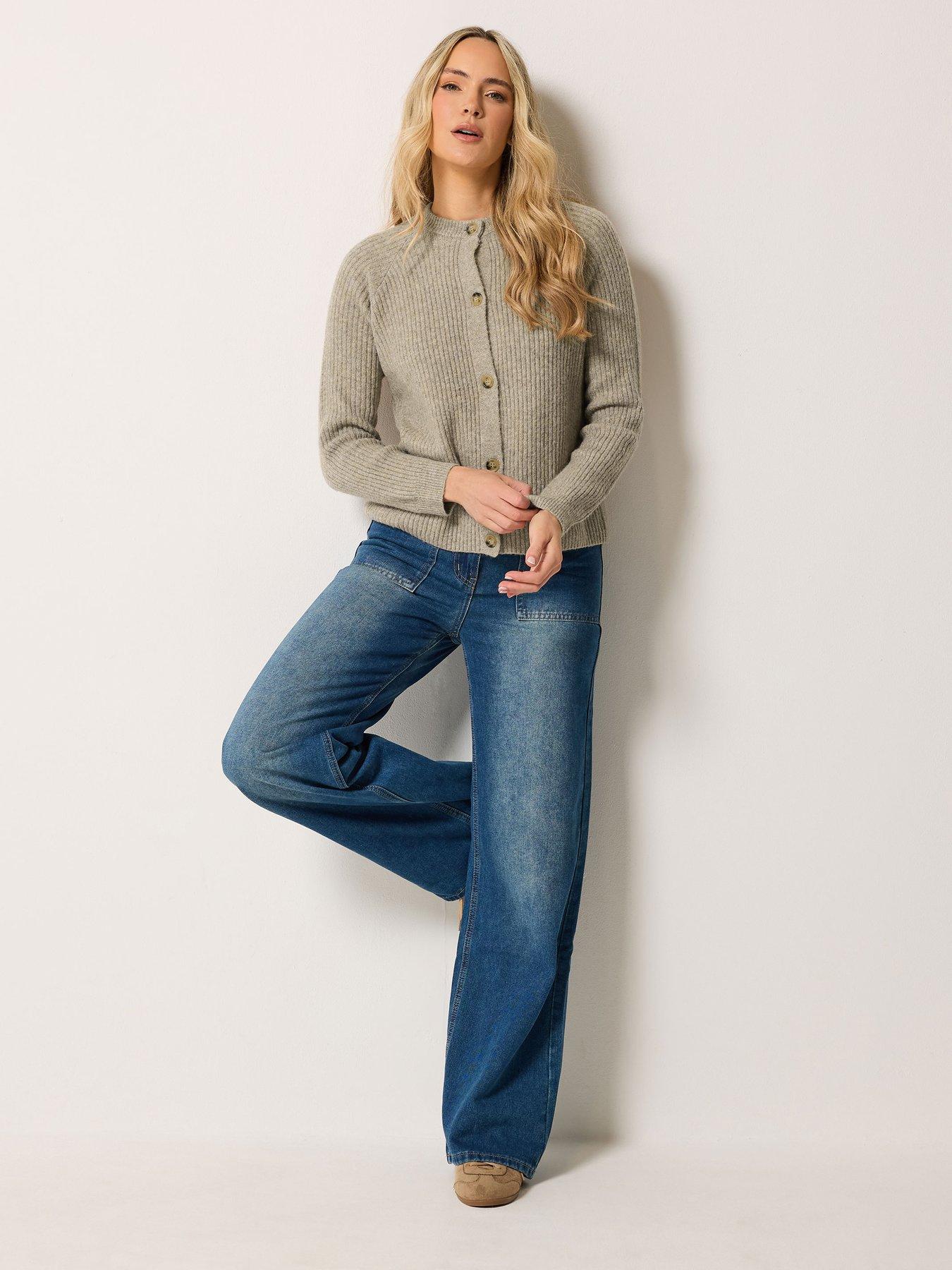 Image 3 of 4 of Long Tall Sally Button Through&nbsp;Cardigan - Cream