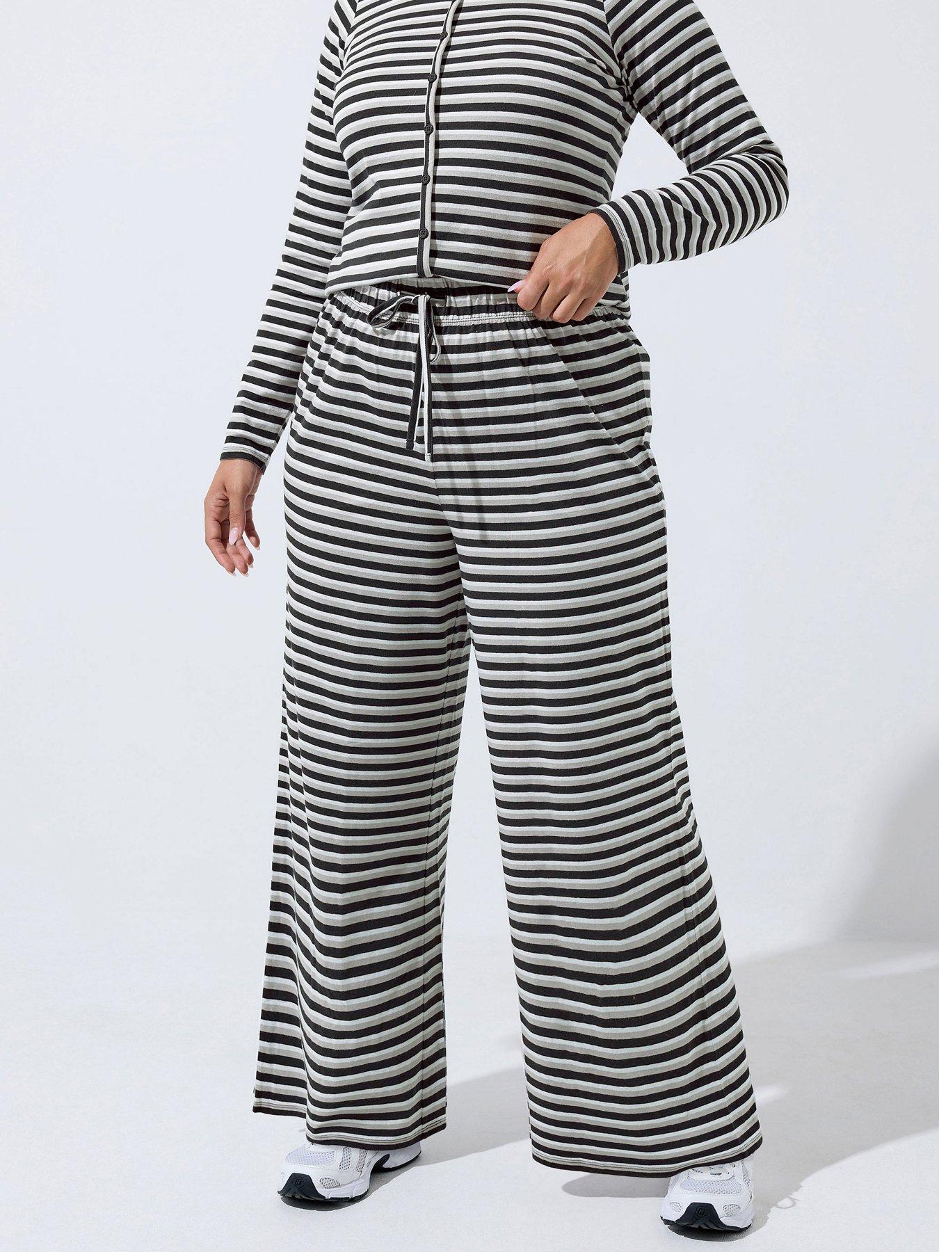 Yours Curve Stripe Trouser