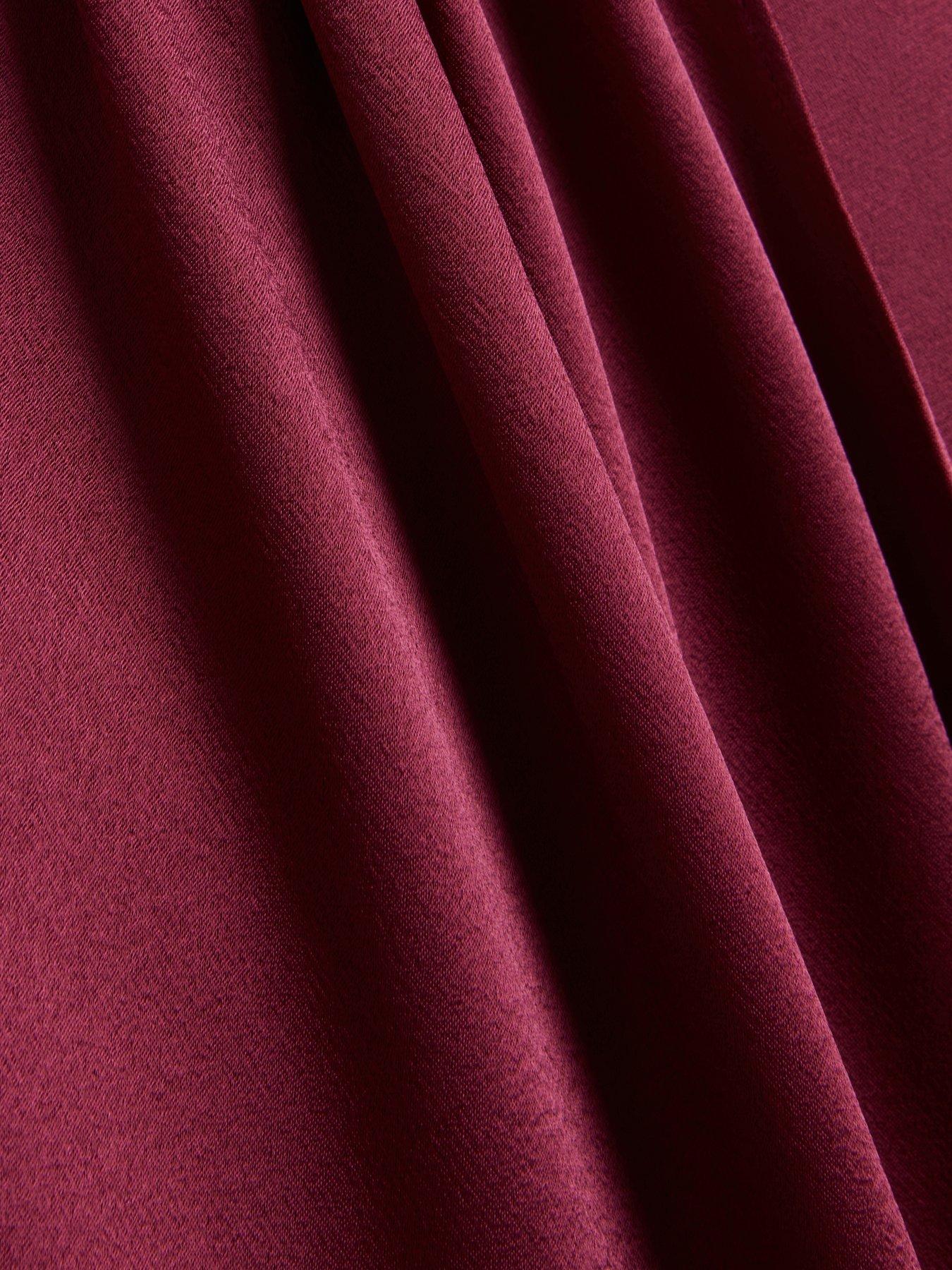 Image 5 of 5 of Ted Baker Mockable Wrap Skirt Midi Dress - Purple