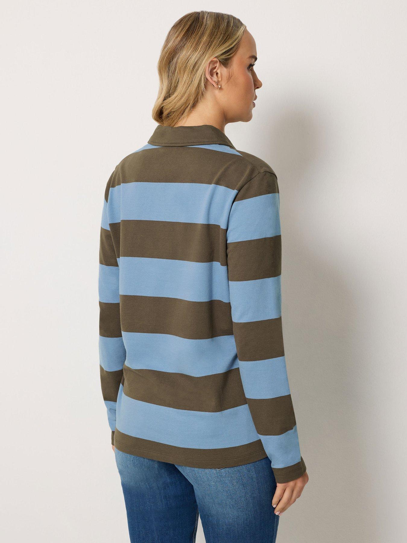 Image 2 of 4 of Long Tall Sally Rugby Sweatshirt - Blue