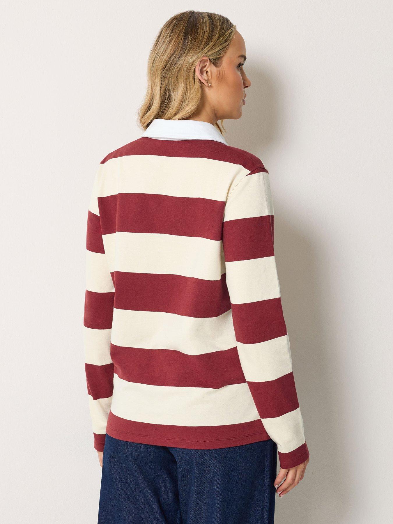 Image 2 of 4 of Long Tall Sally Rugby Sweatshirt - Red