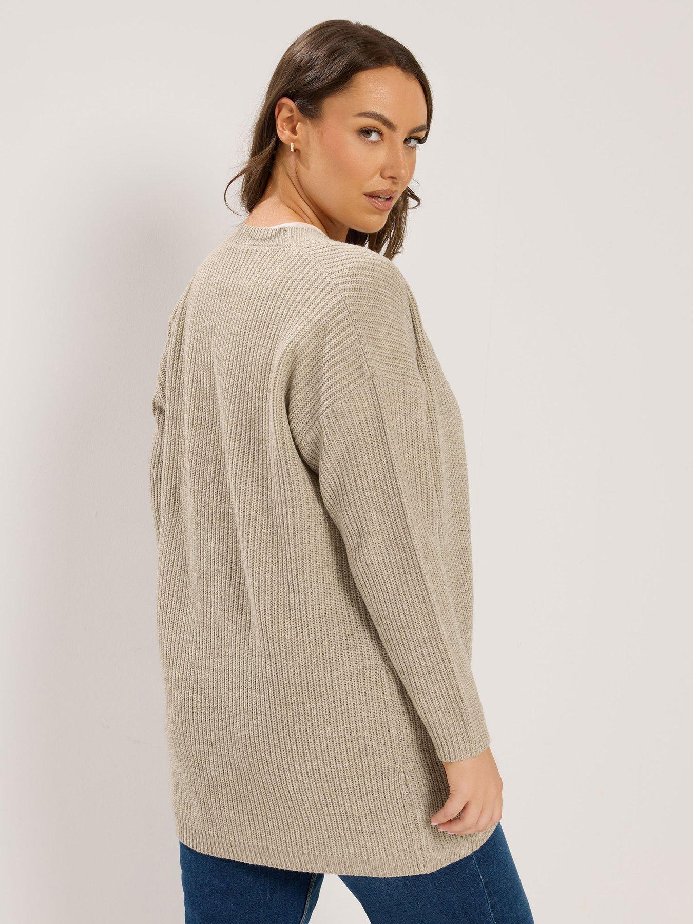 Image 2 of 4 of Yours Curve Essential Cardigan - Cream