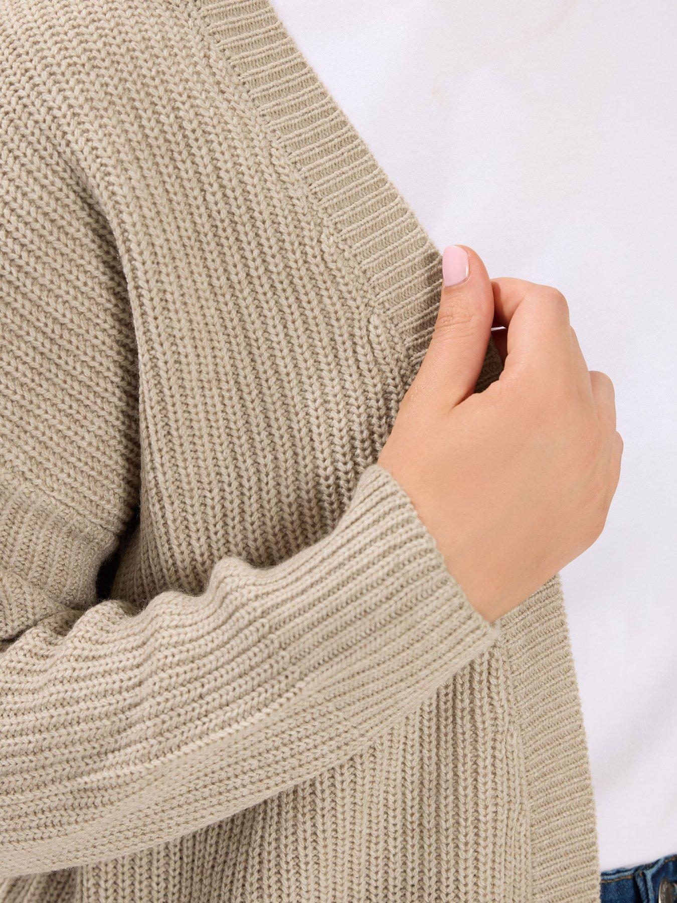 Image 4 of 4 of Yours Curve Essential Cardigan - Cream