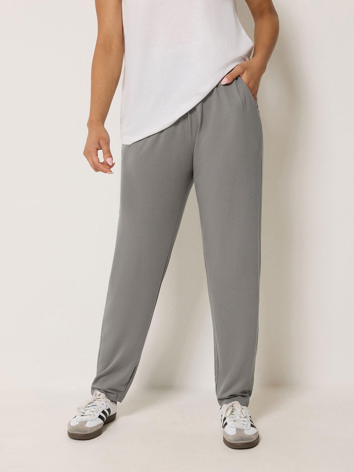 Image 1 of 4 of PixieGirl Petite Harem Trousers - Grey